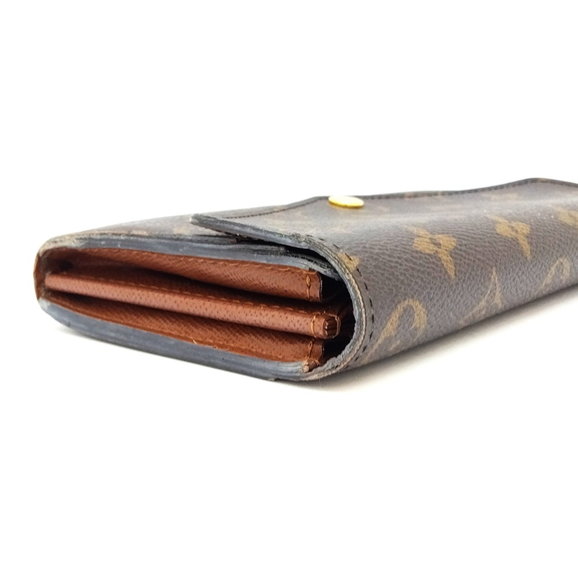 Louis Vuitton Monogram Black Monogram Long Wallet (Bi-Fold) (Pre-Owned)