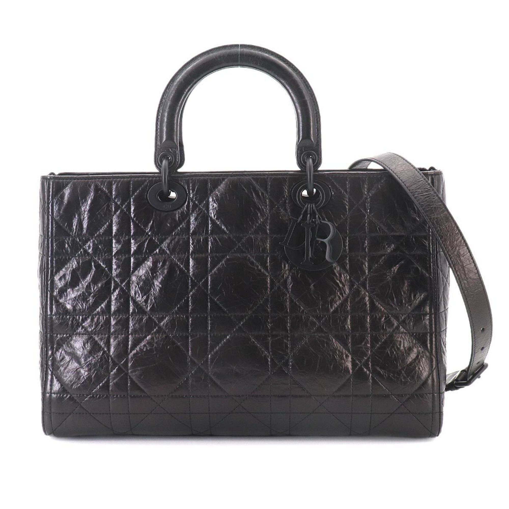 Christian Dior Black Leather Handbag (Pre-Owned)