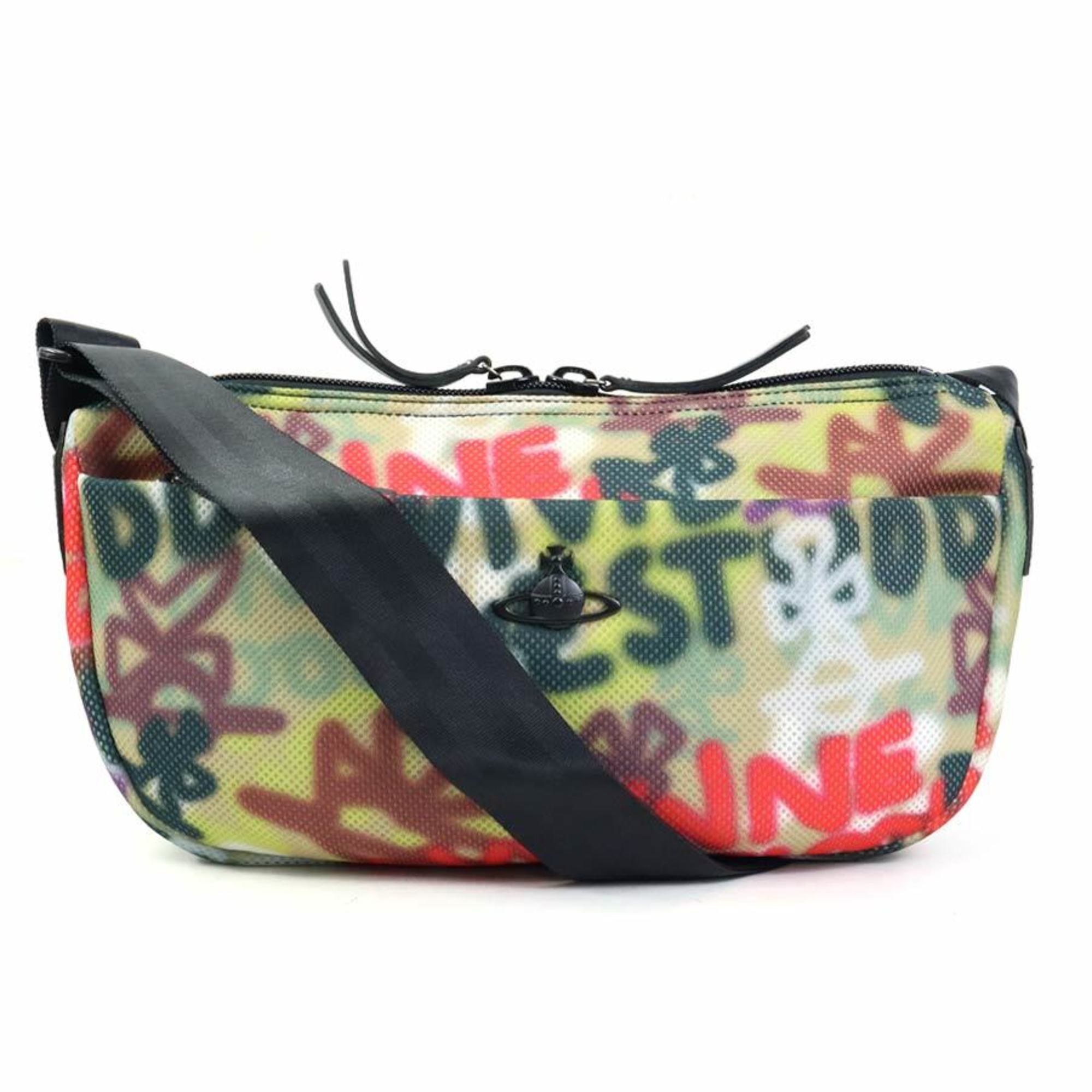 Vivienne Westwood Black Multi-Color Mesh Shoulder Bag (Pre-Owned)