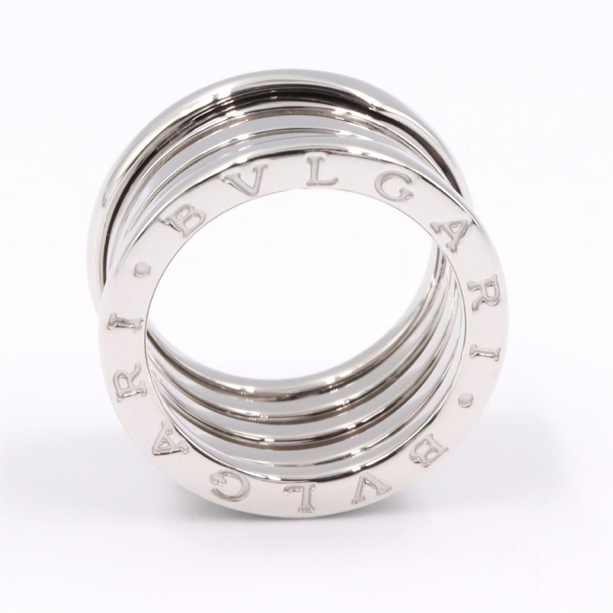 Bvlgari Silver White Gold (18K) Band Ring (Pre-Owned)