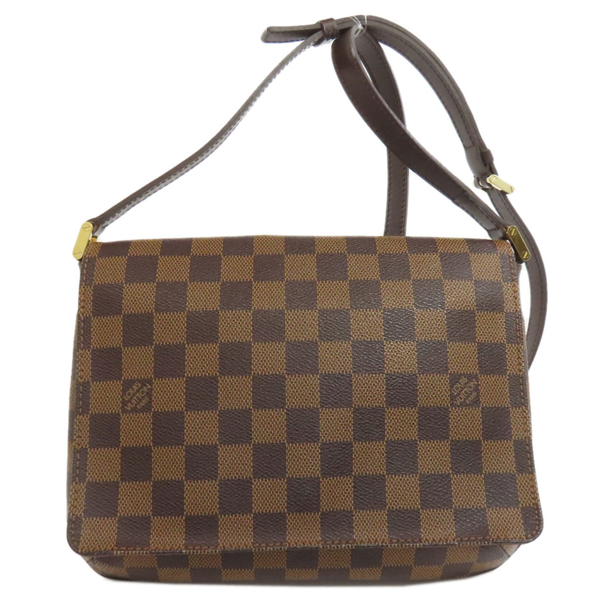 Louis Vuitton Brown Damier Canvas Ebene Damier Canvas Shoulder Bag (Pre-Owned)