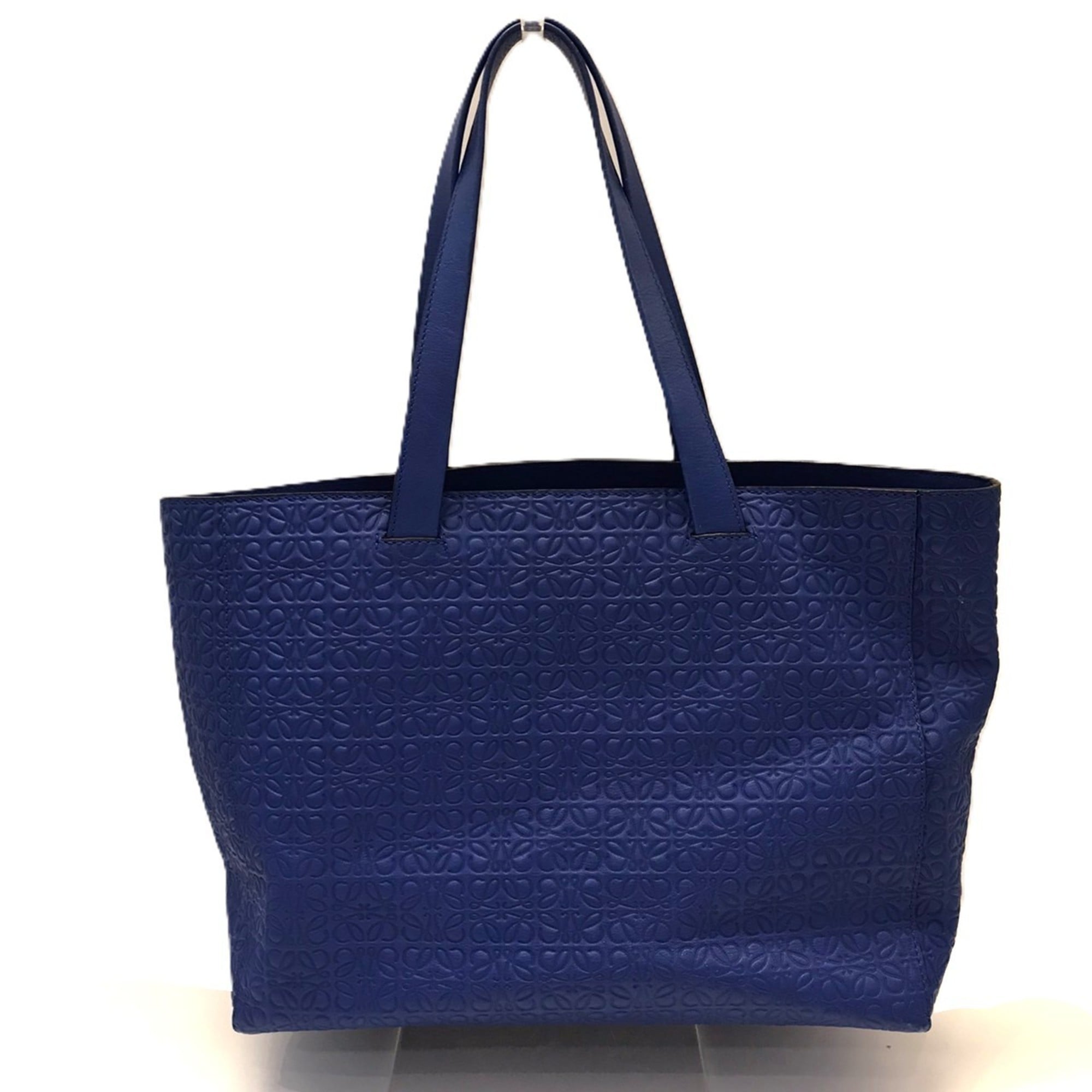 Loewe Blue Leather Tote Bag (Pre-Owned)