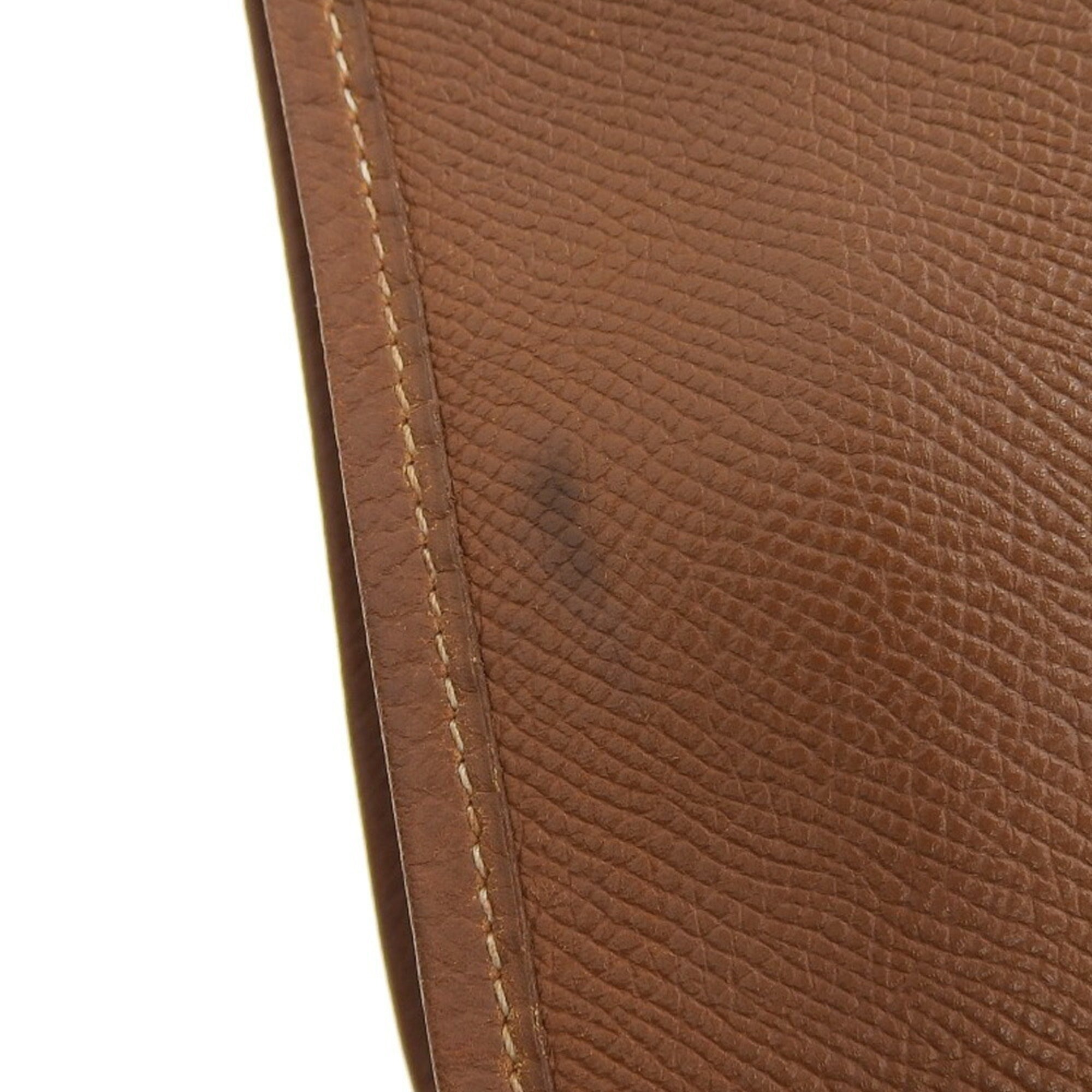 Hermes Brown Courchevel Leather Shoulder Bag (Pre-Owned)