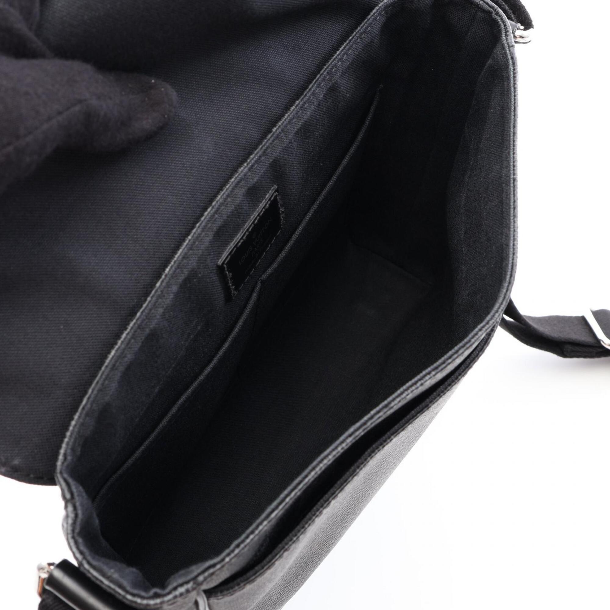 Louis Vuitton Black Damier Graphite Pvc Leather Handbag Shoulder Bag (Pre-Owned)