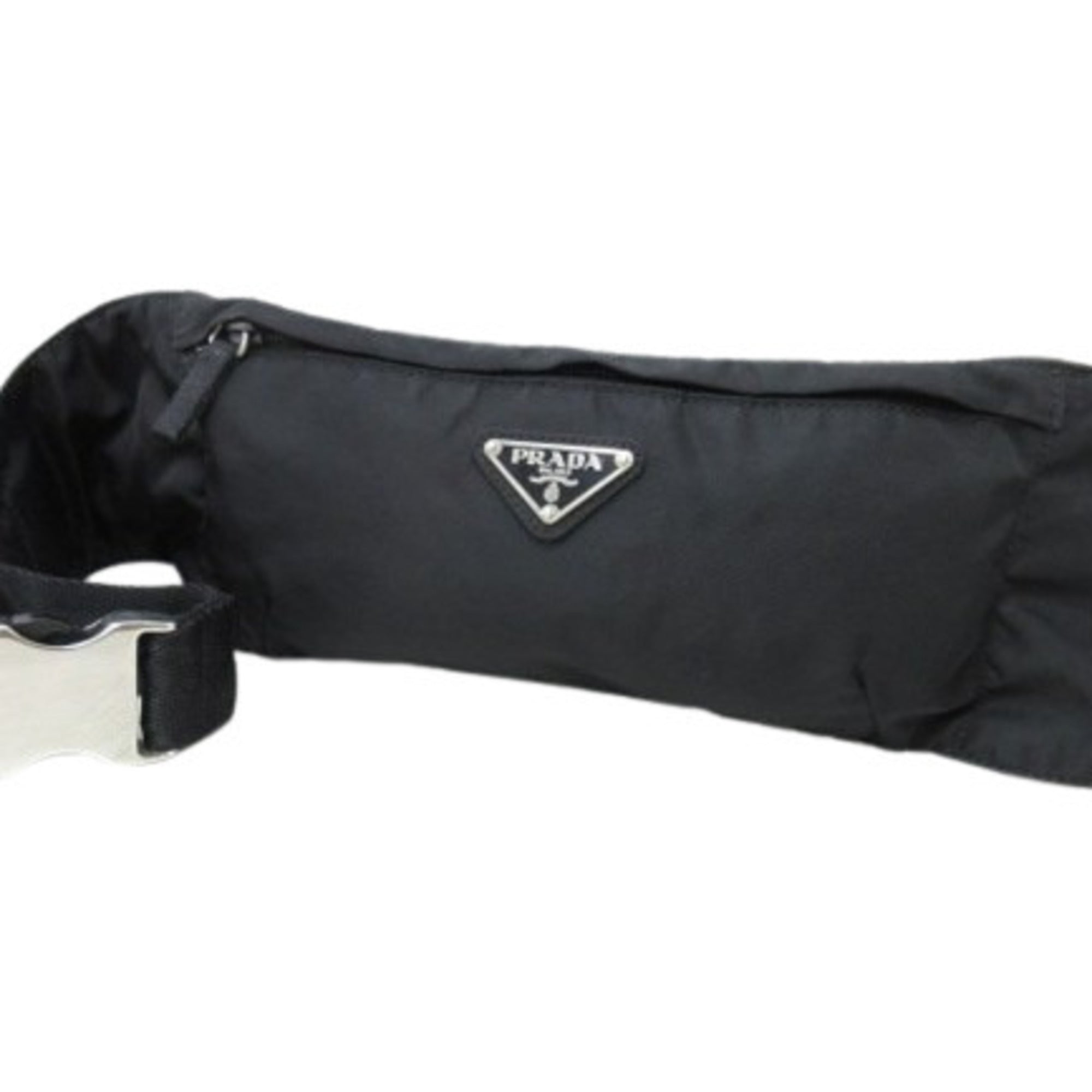 Prada Black Nylon Fanny Pack Sling Bag (Pre-Owned)