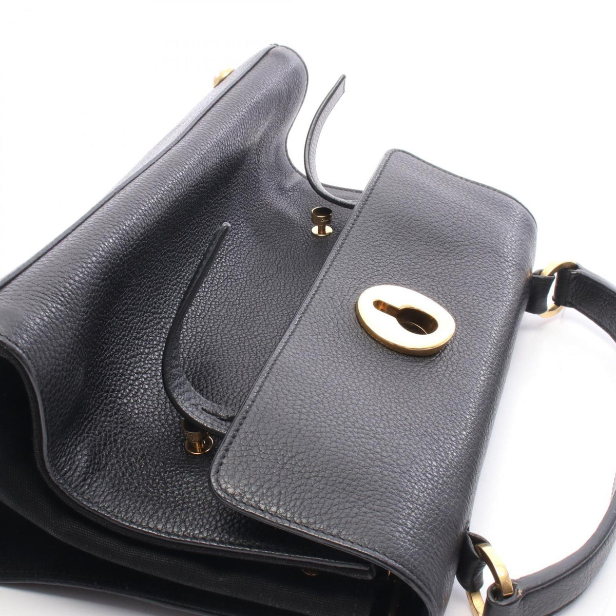 Yves Saint Laurent Black Leather Handbag (Pre-Owned)