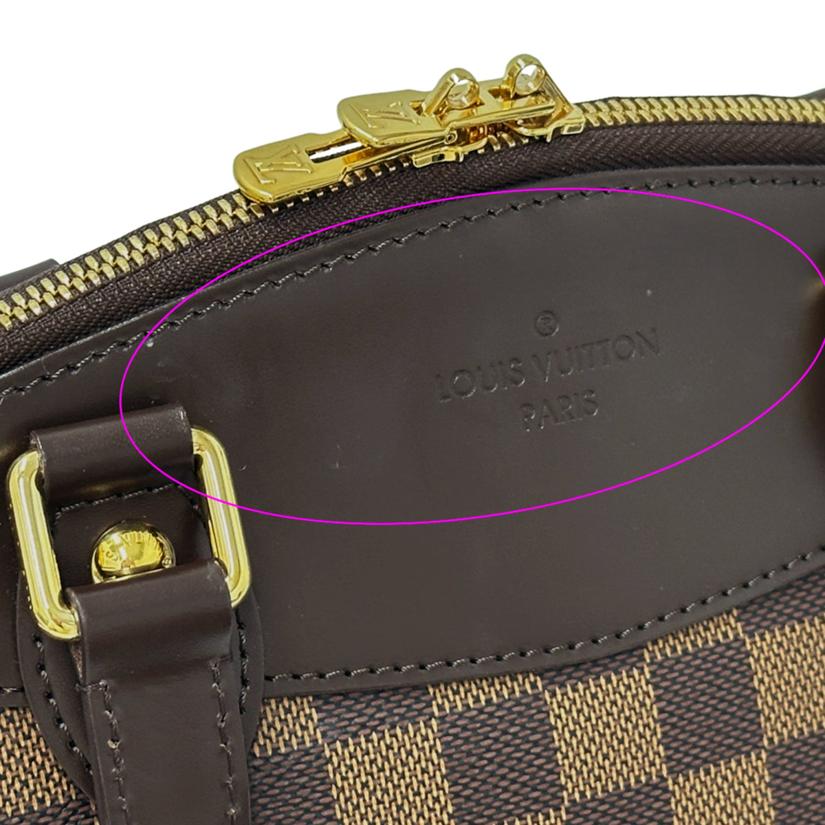 Louis Vuitton Brown Damier Canvas Ebene Damier Canvas Handbag (Pre-Owned)