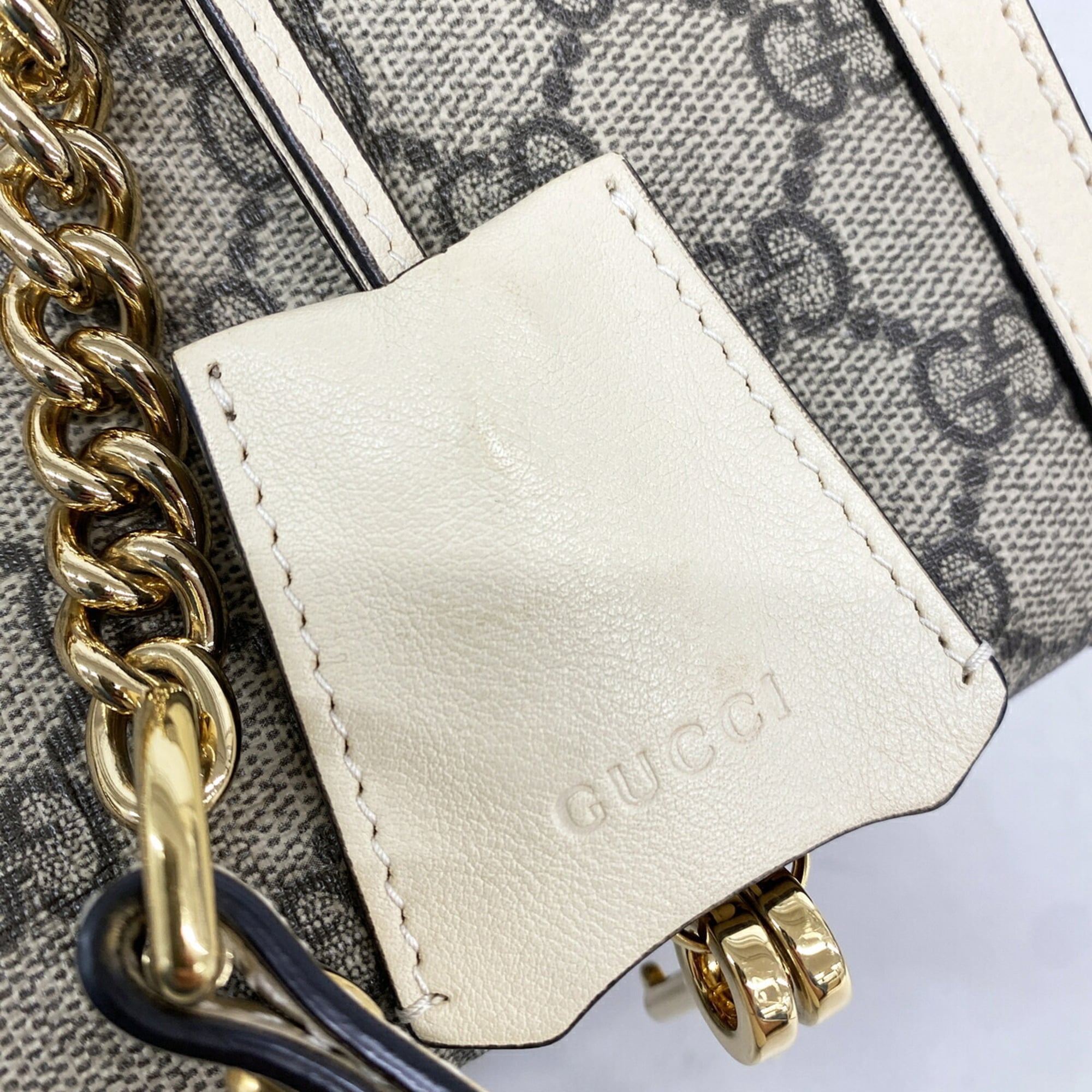 Gucci Brown White Pvc Tote Bag (Pre-Owned)