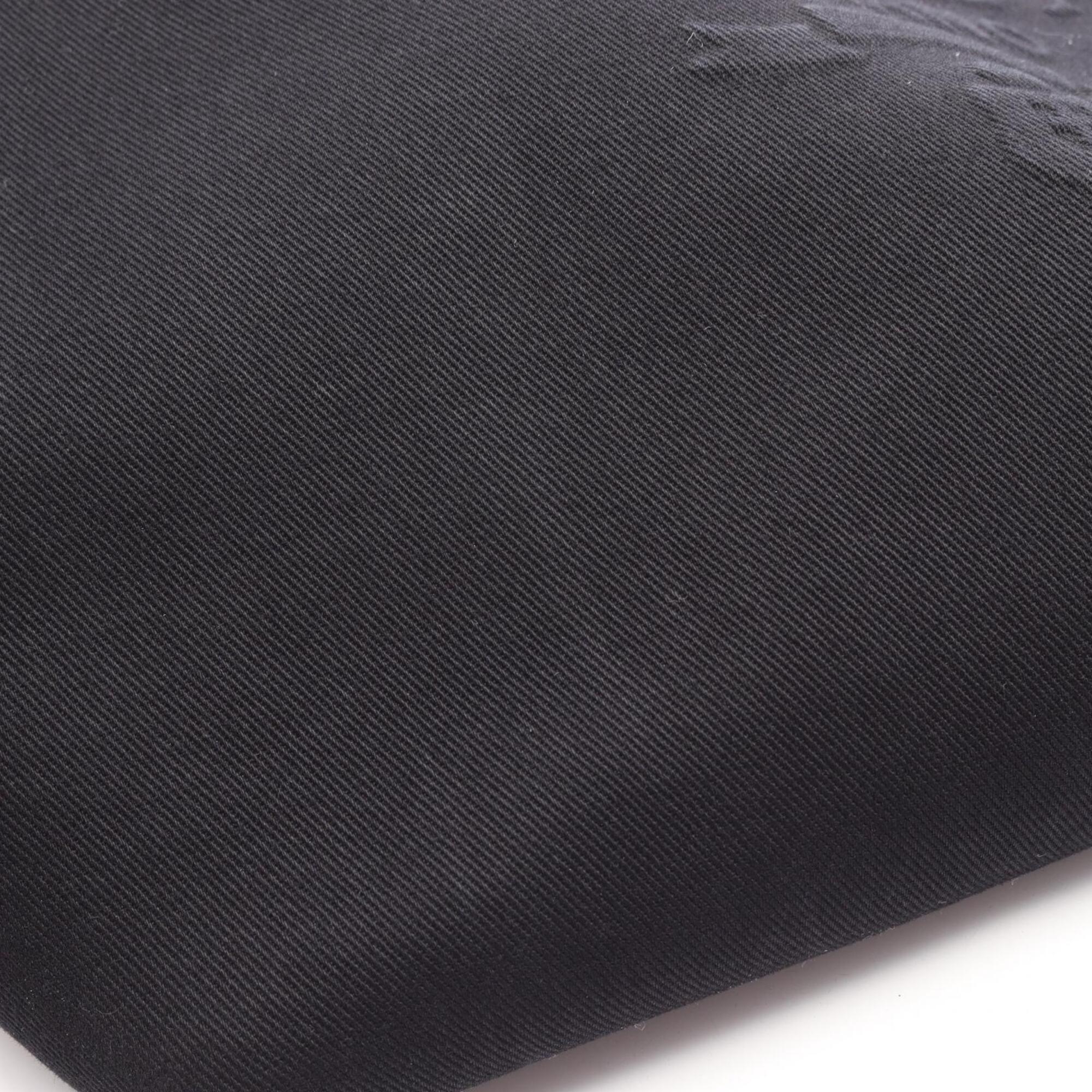 Prada Black Canvas Handbag Tote Bag (Pre-Owned)