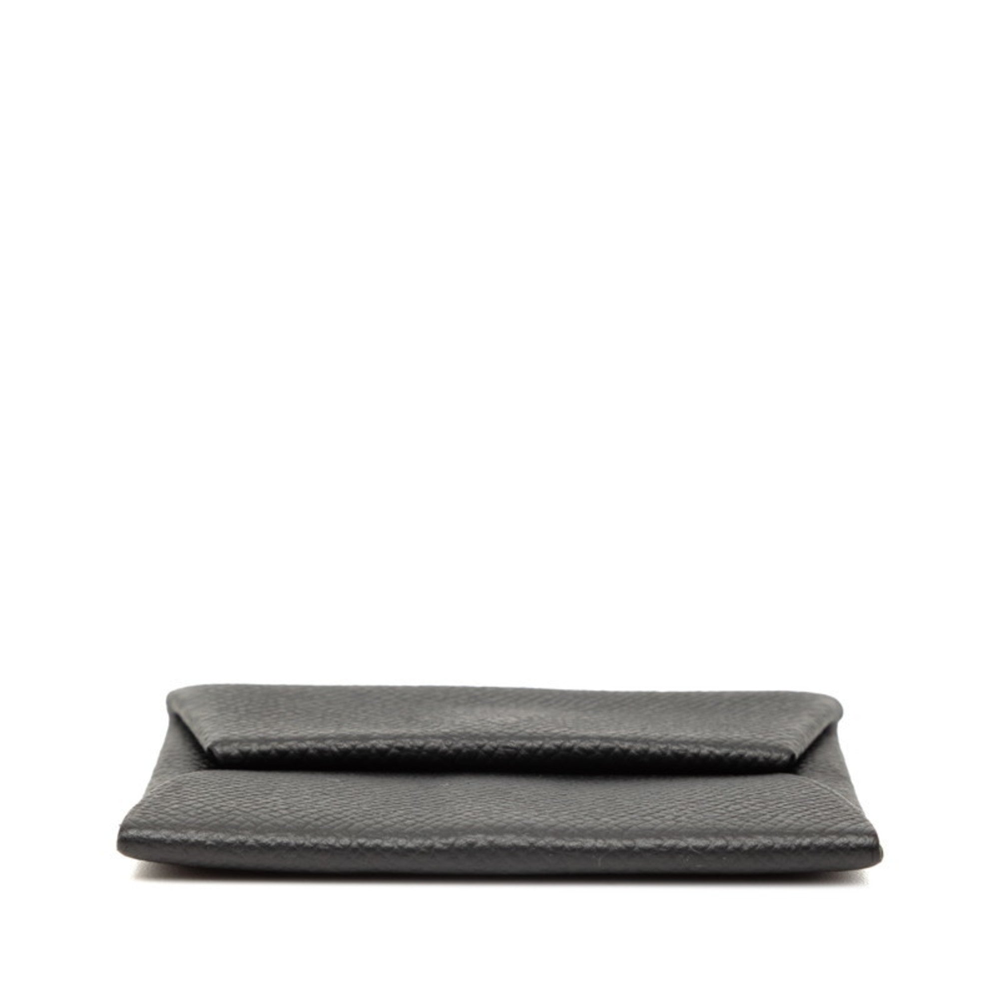 Hermes Bastia Black Epsom Leather Coin Purse/Coin Case (Pre-Owned)