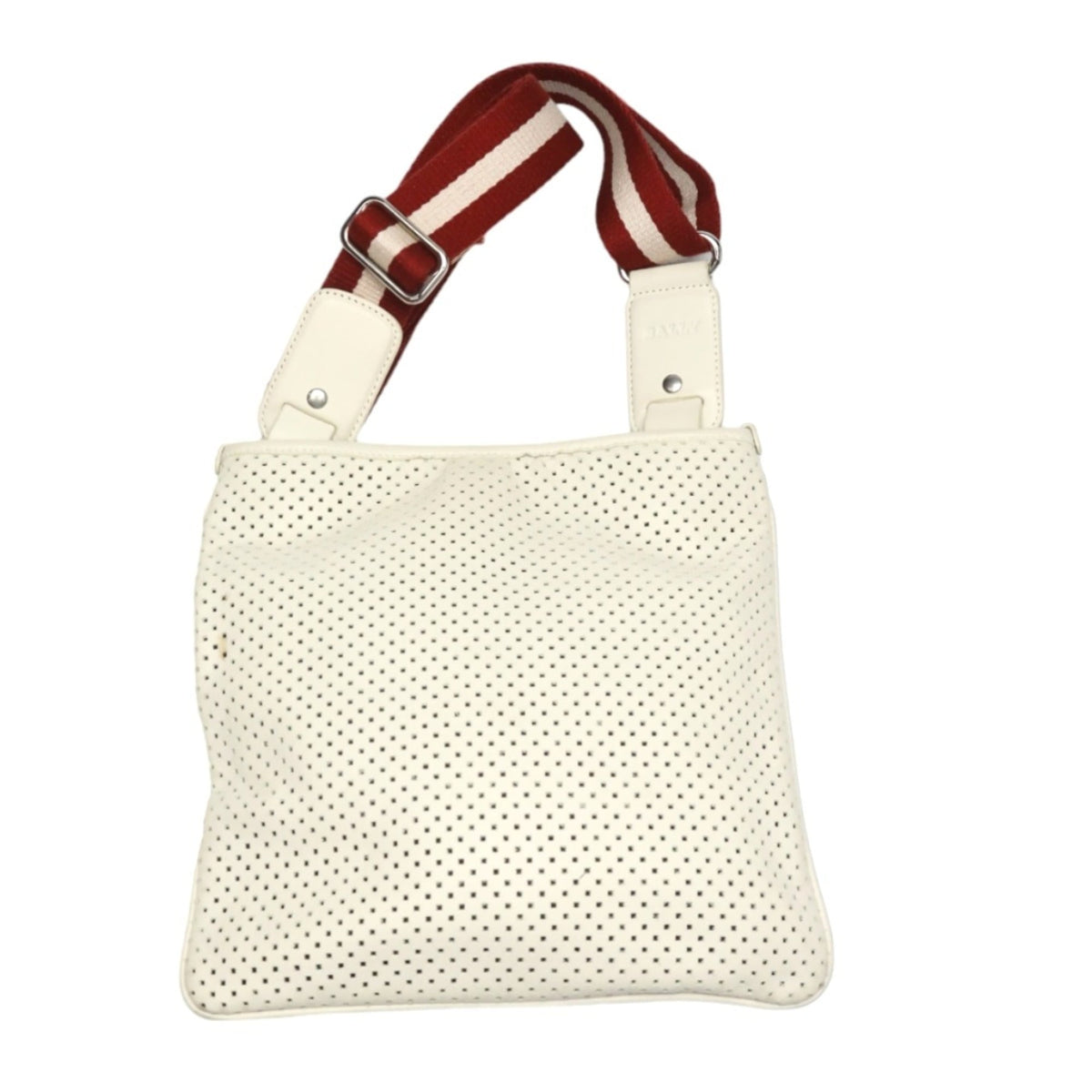 Bally White Leather Shoulder Bag (Pre-Owned)