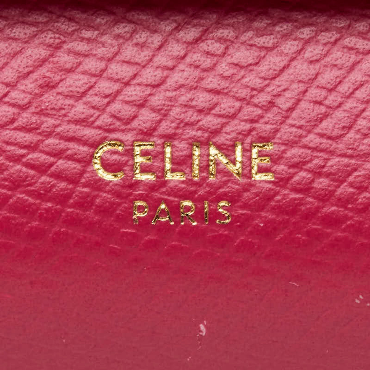 Celine Pink Leather Wallet (Tri-Fold) (Pre-Owned)
