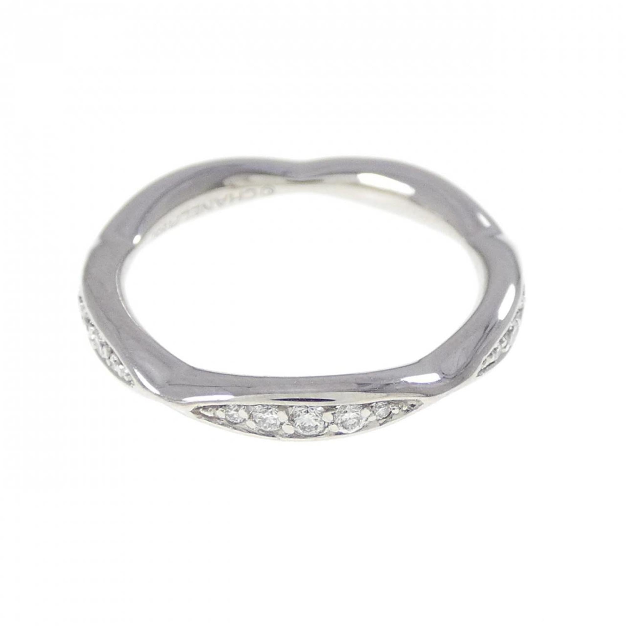 Chanel Platinum 950 Band Ring (Pre-Owned)