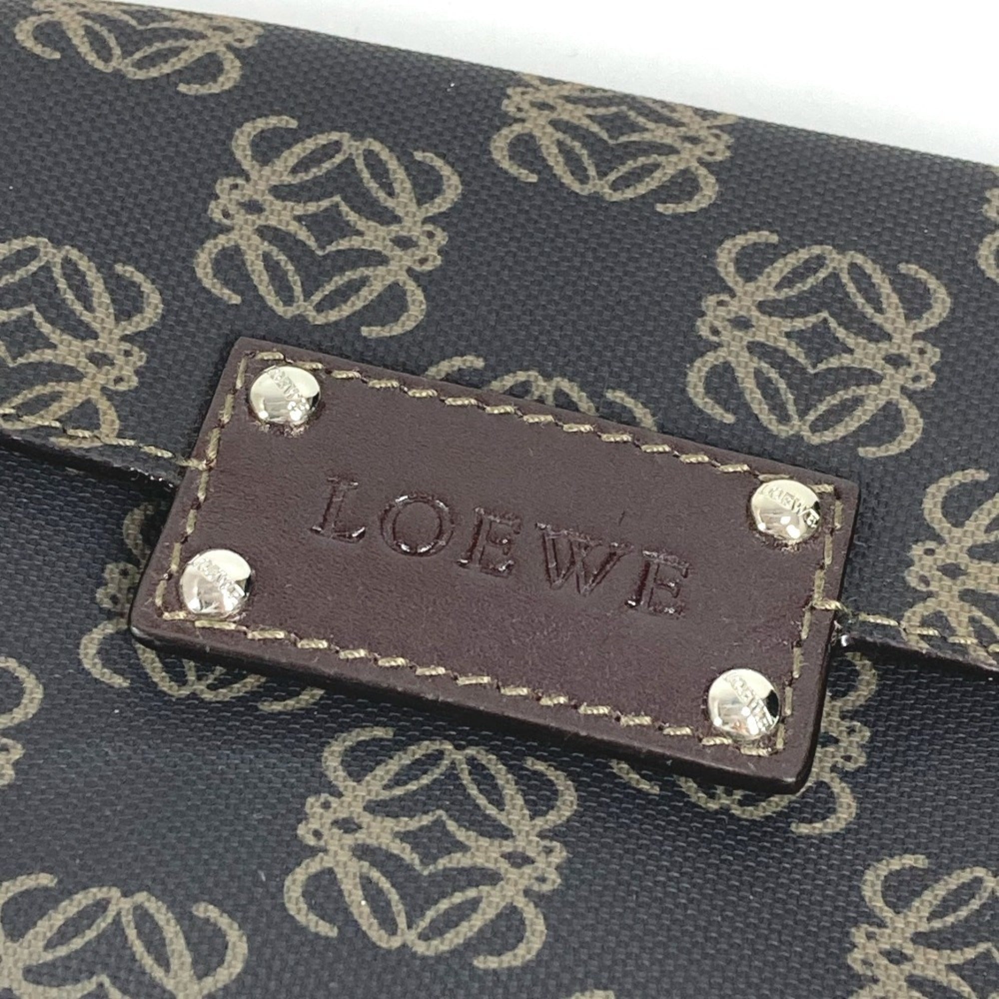 Loewe Brown Pvc Leather Pouch (Pre-Owned)