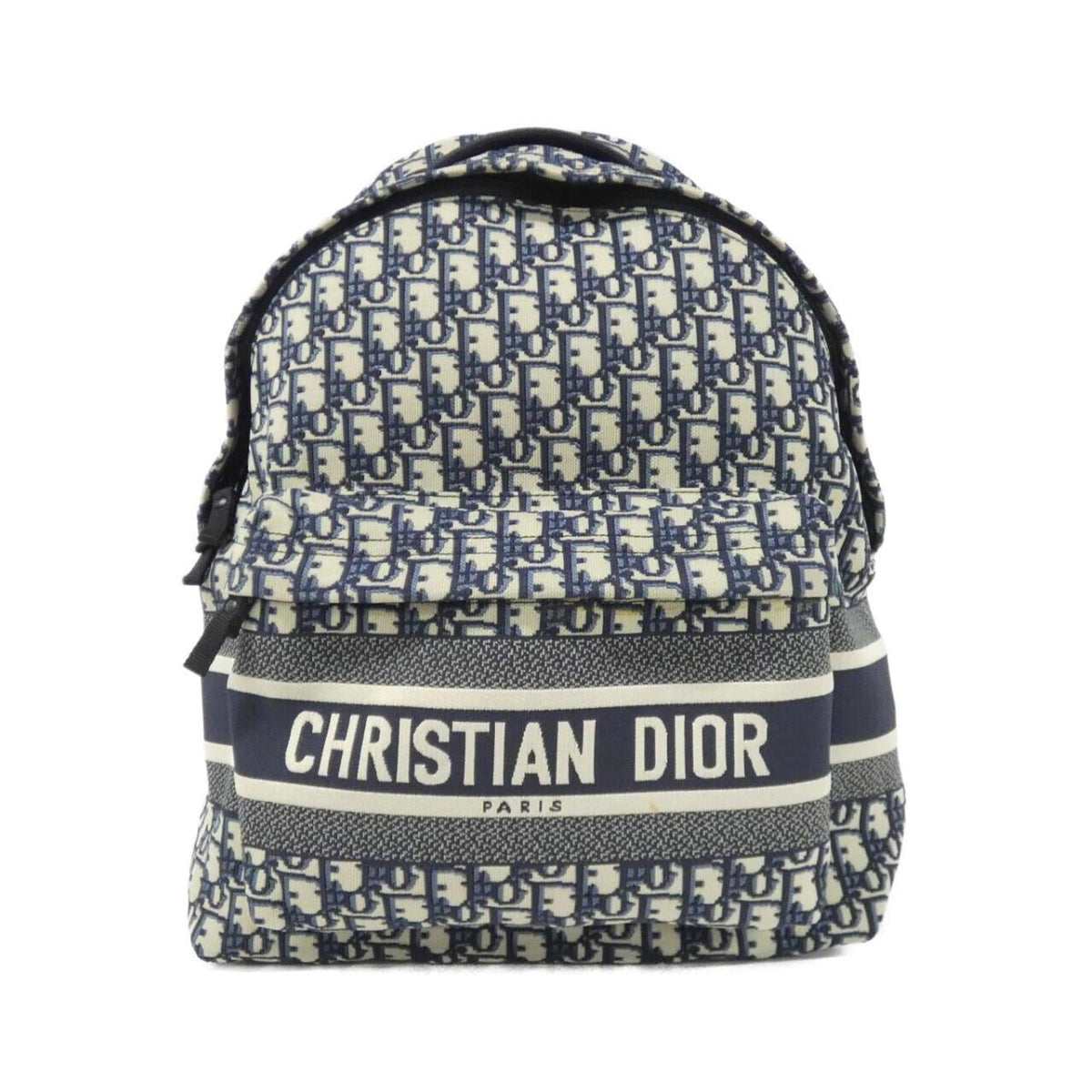 Christian Dior Blue Canvas Backpack (Pre-Owned)