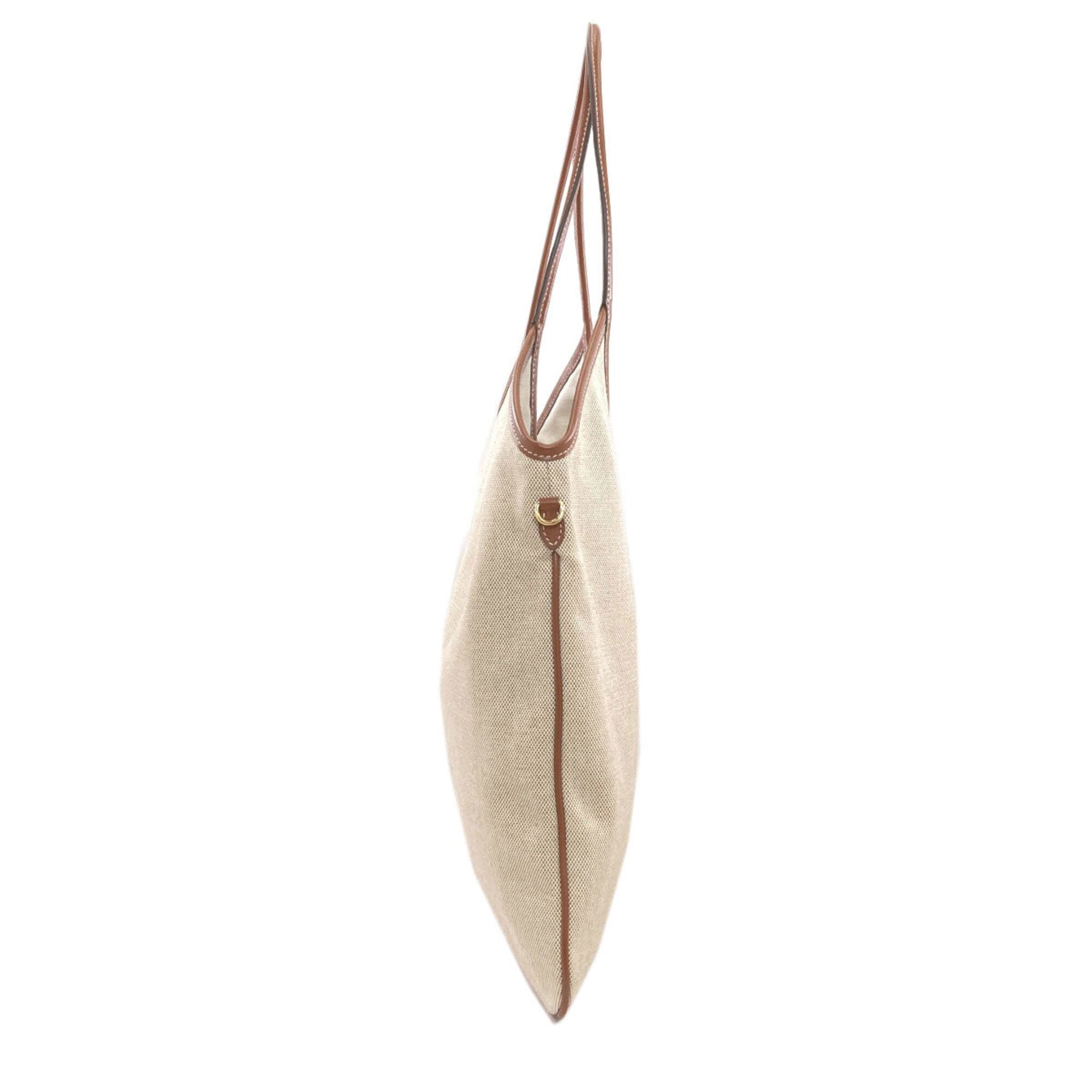 Miu Miu Brown Canvas Tote Bag (Pre-Owned)
