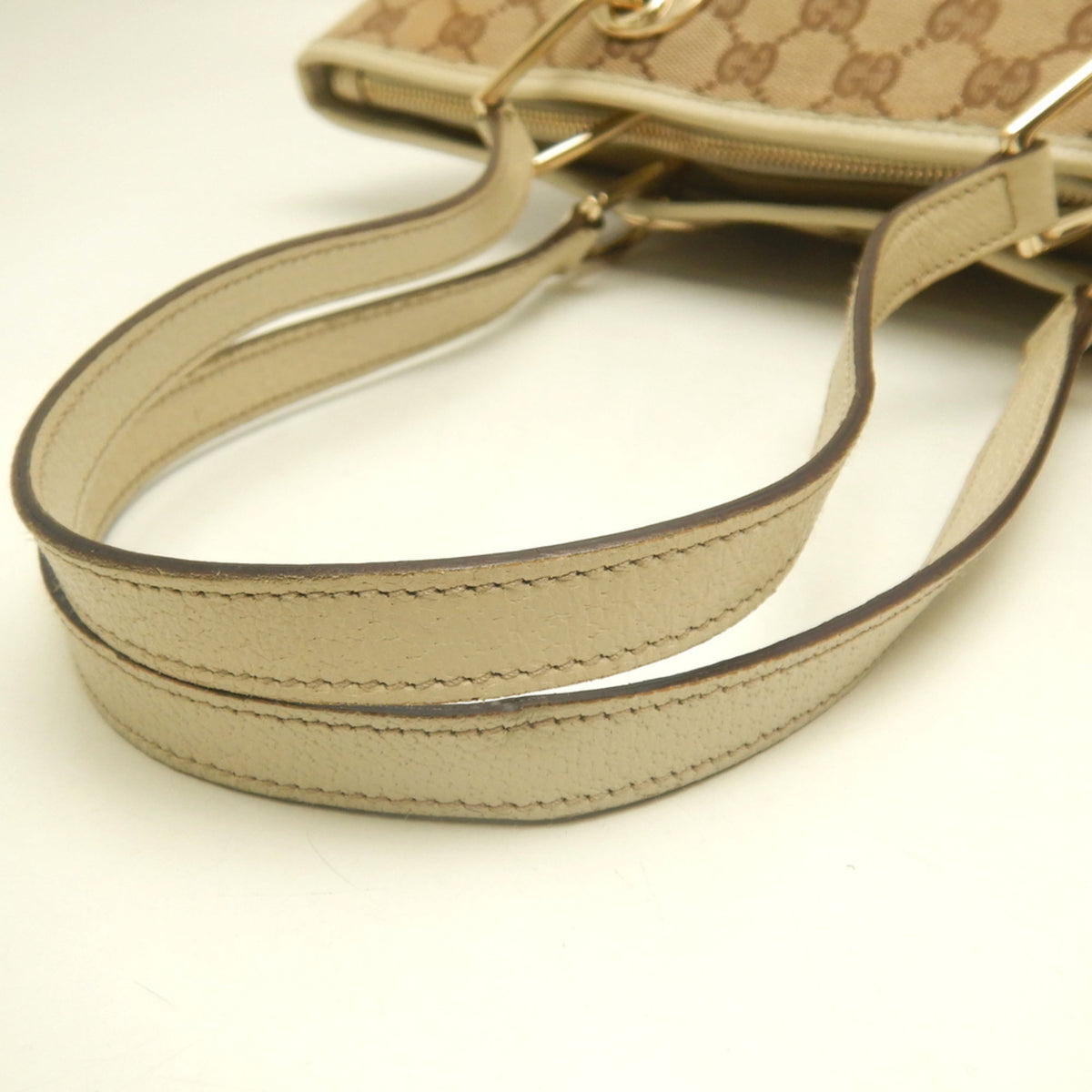 Gucci Gg Canvas Beige Gg Canvas Tote Bag (Pre-Owned)