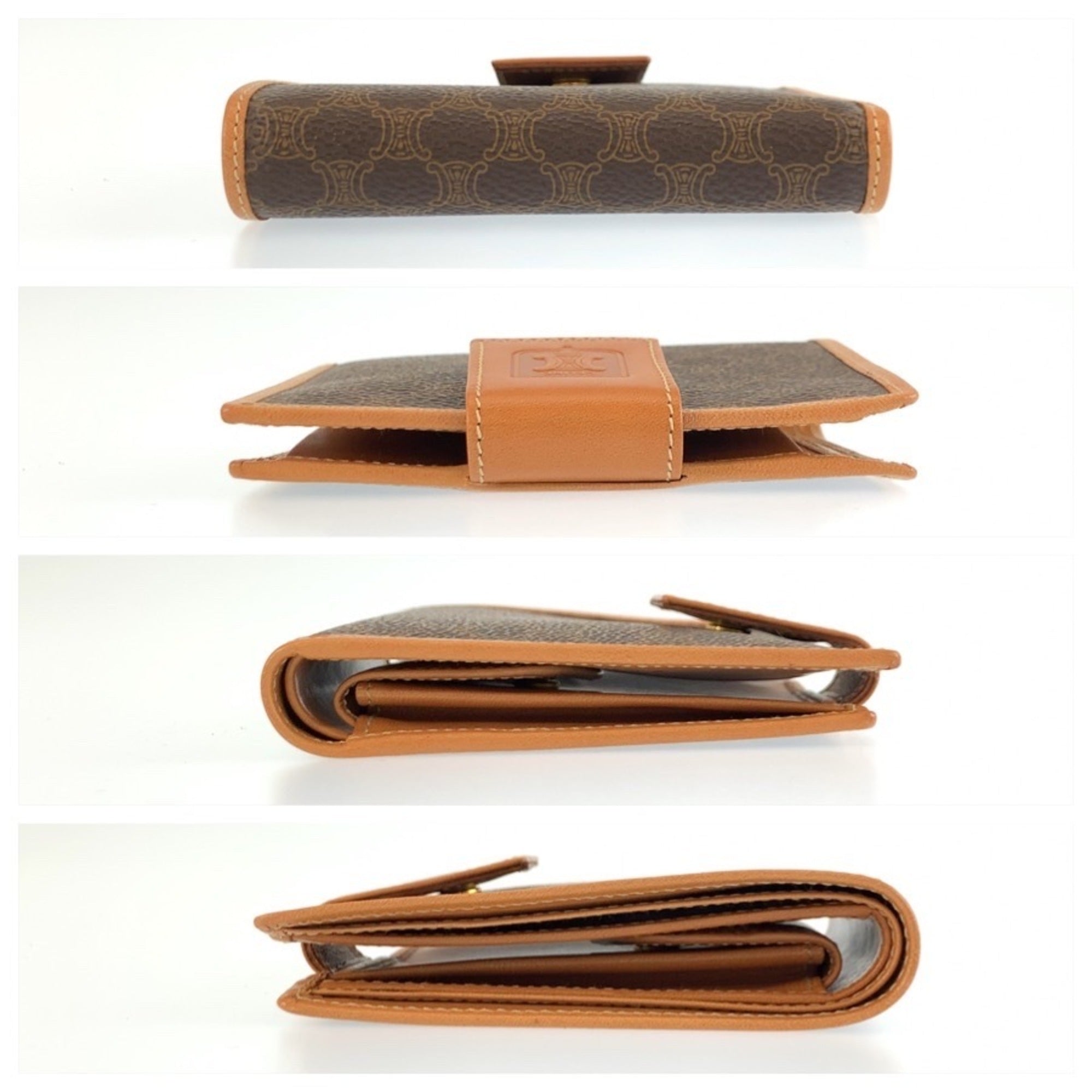 Celine Brown Pvc Leather Wallet (Bi-Fold) (Pre-Owned)