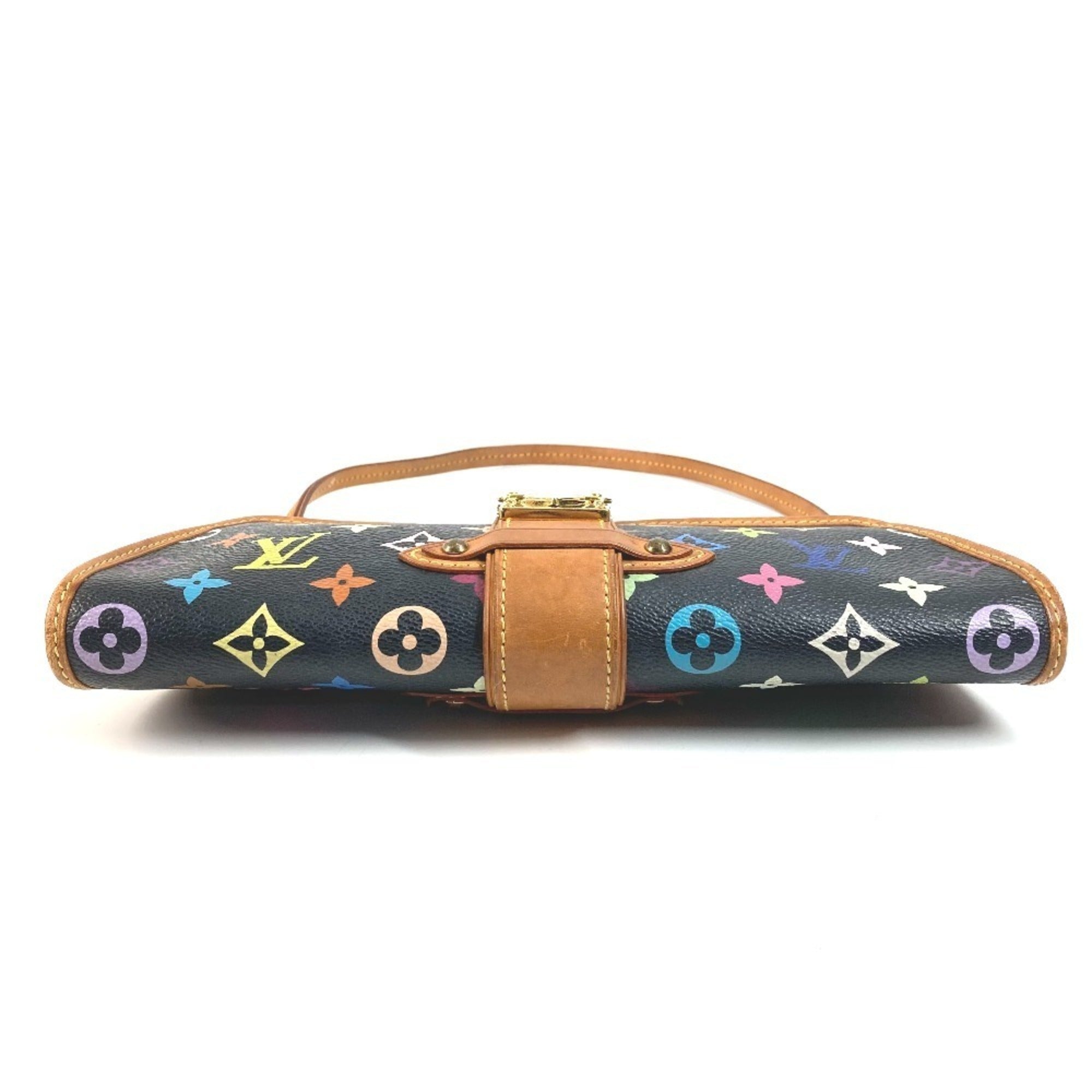 Louis Vuitton Black Monogram Multicolore Canvas Clutch Bag Handbag Pouch Shoulder Bag (Pre-Owned)