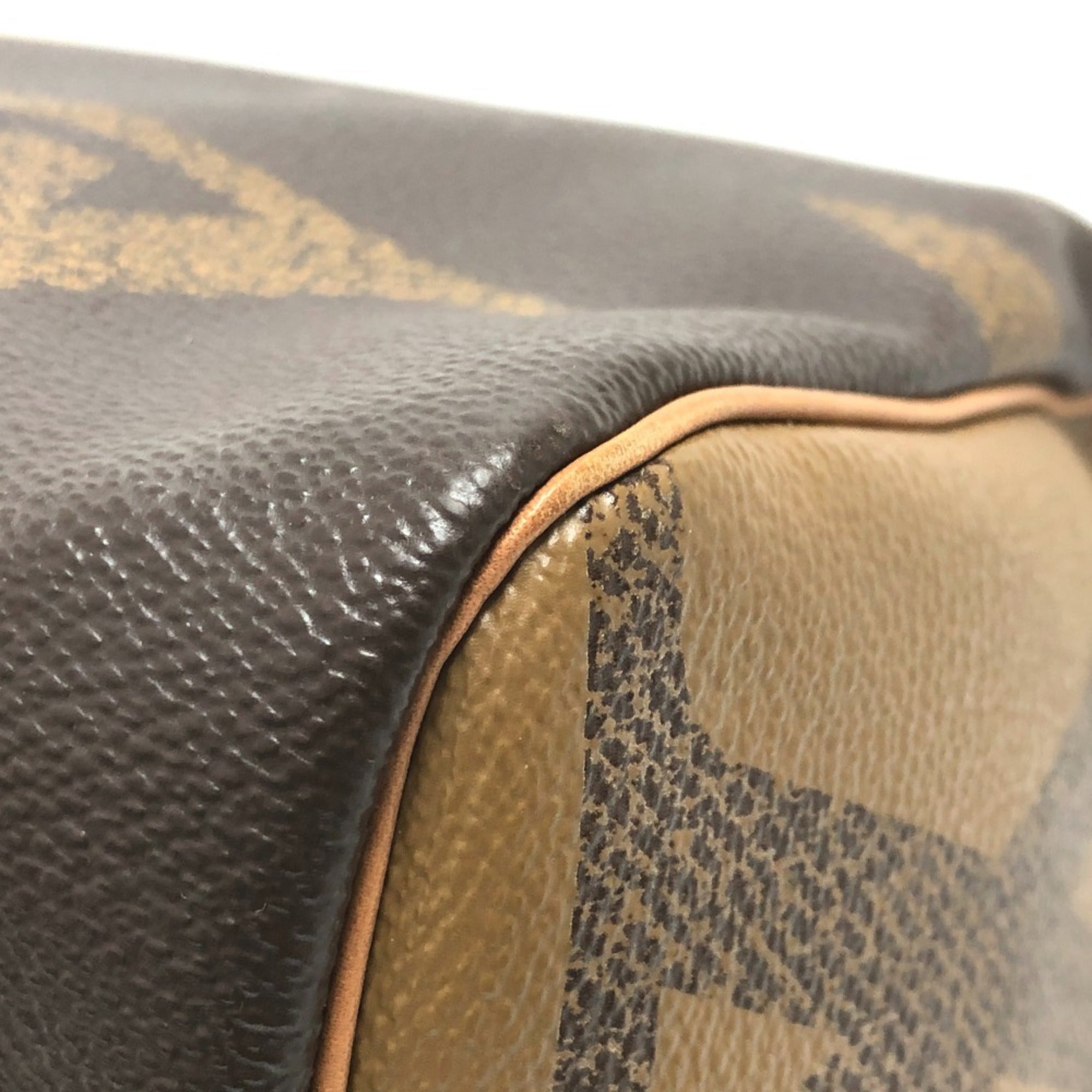 Louis Vuitton Brown Galle Monogram Monogram Boston Bag Handbag (Pre-Owned)