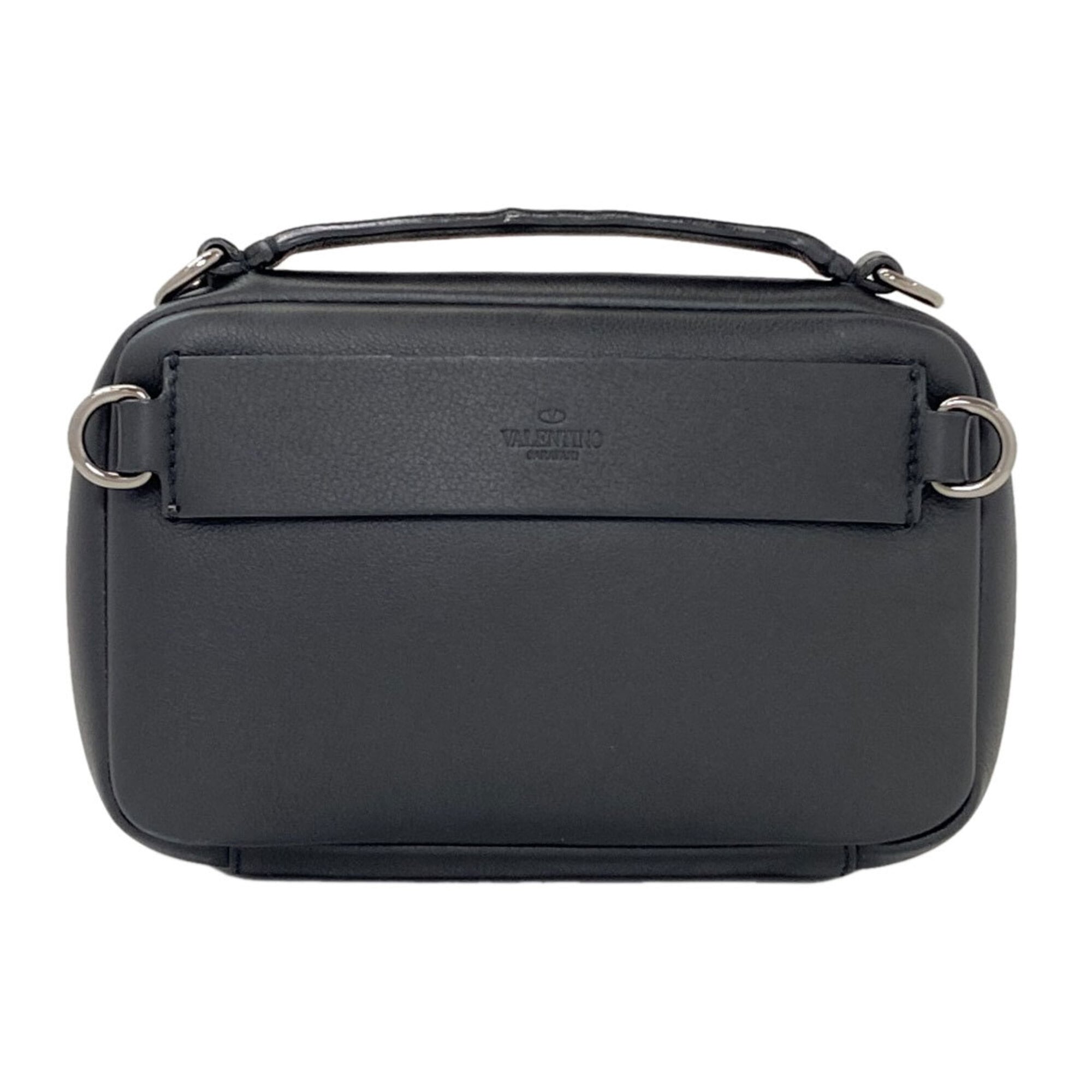 Valentino Black Leather Handbag (Pre-Owned)