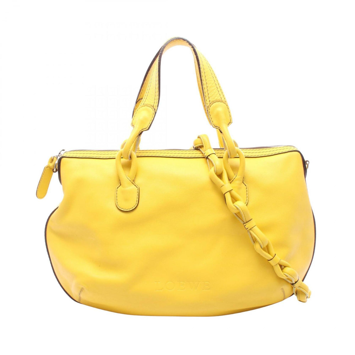 Loewe Yellow Leather Handbag (Pre-Owned)