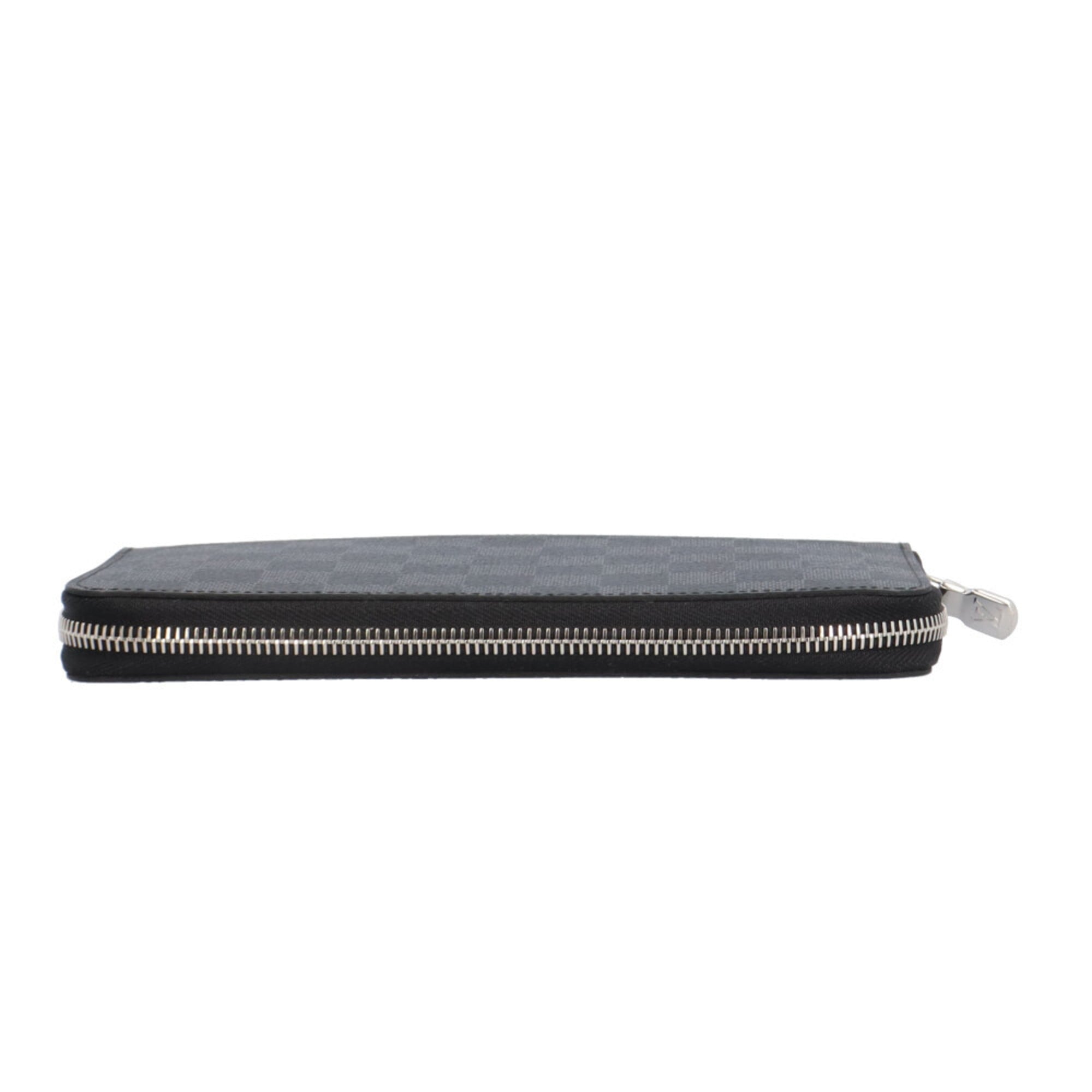 Louis Vuitton Black Gray Damier Graphite Long Wallet (Bi-Fold) (Pre-Owned)