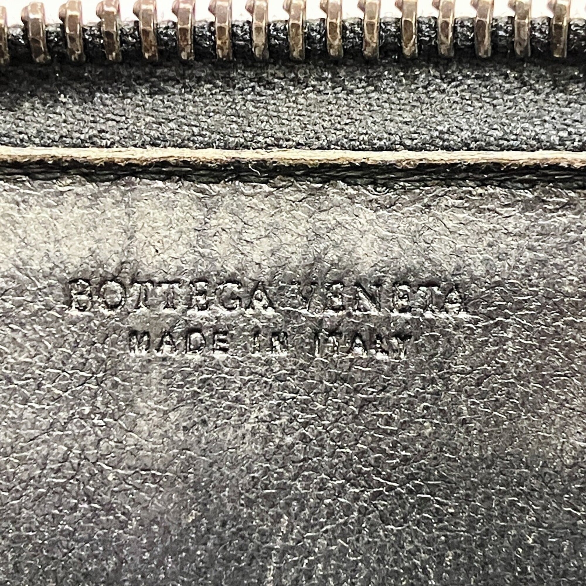 Bottega Veneta Black Leather Coin Purse/Coin Case (Pre-Owned)