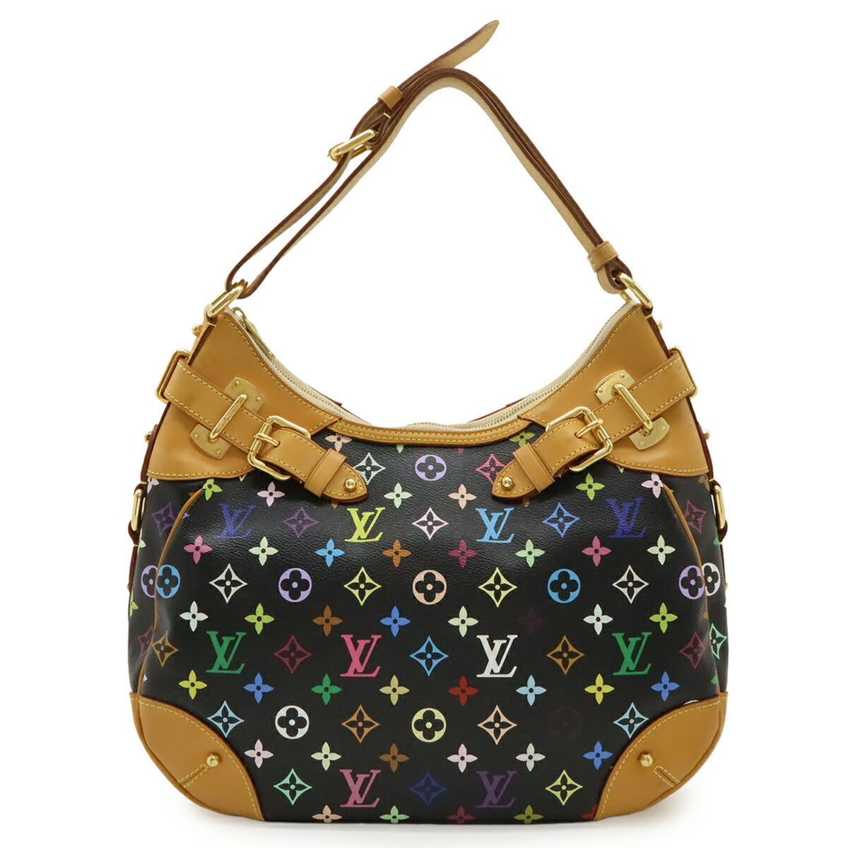 Louis Vuitton Black Noir Monogram Canvas Shoulder Bag (Pre-Owned)