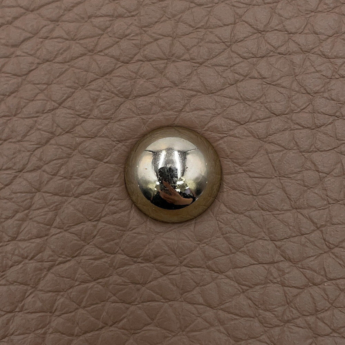 Hermes Etoupe Gray Taurillon Clemence Leather Handbag (Pre-Owned)