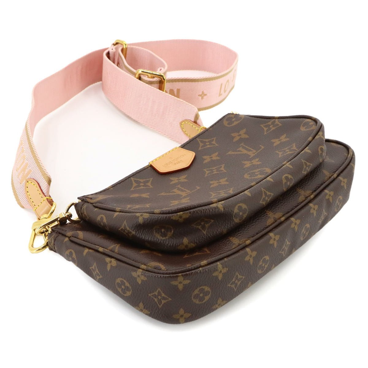 Louis Vuitton Monogram Rose Clair Monogram Handbag Pochette Pouch Shoulder Bag (Pre-Owned)