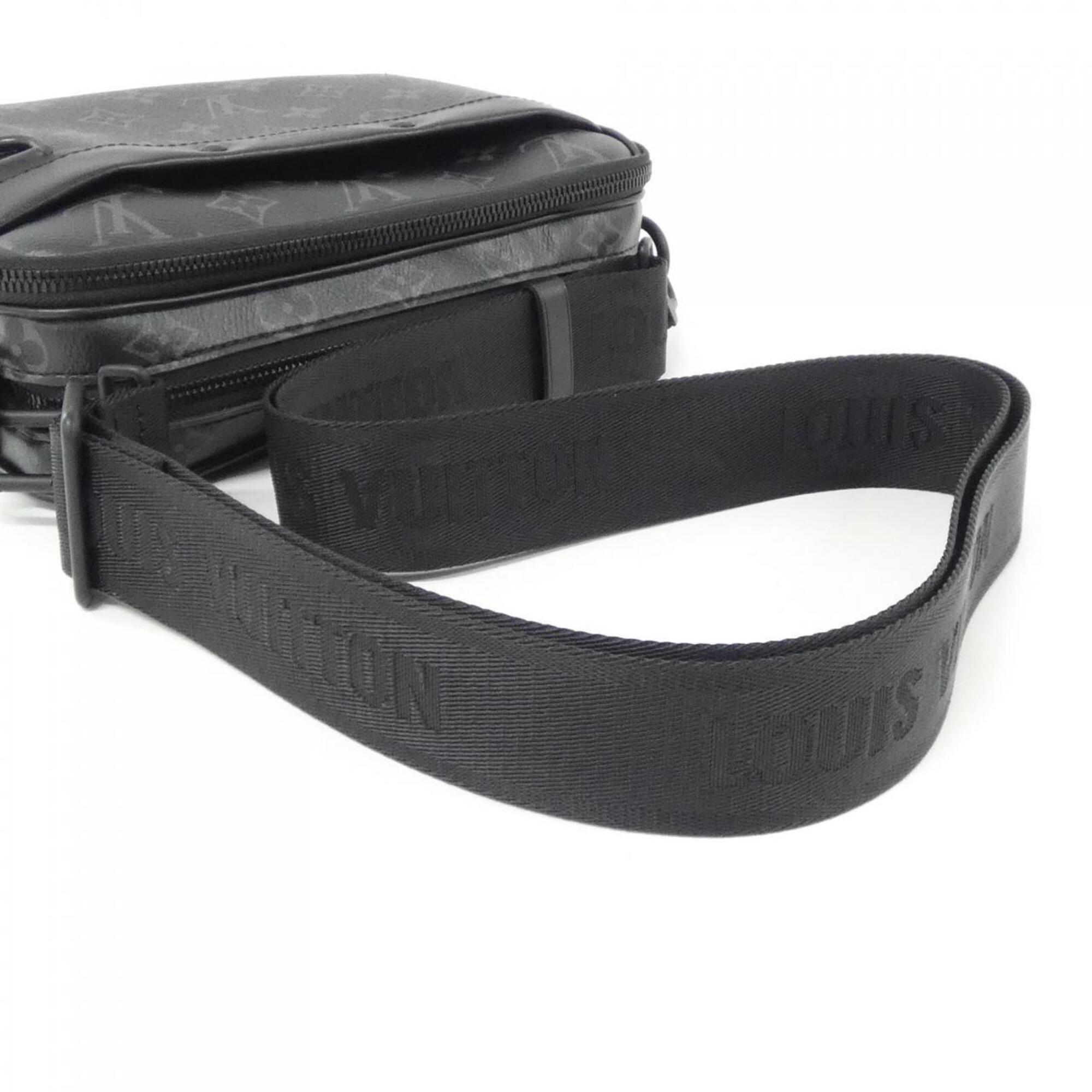 Louis Vuitton Monogram Eclipse Black Coated Canvas Shoulder Bag (Pre-Owned)