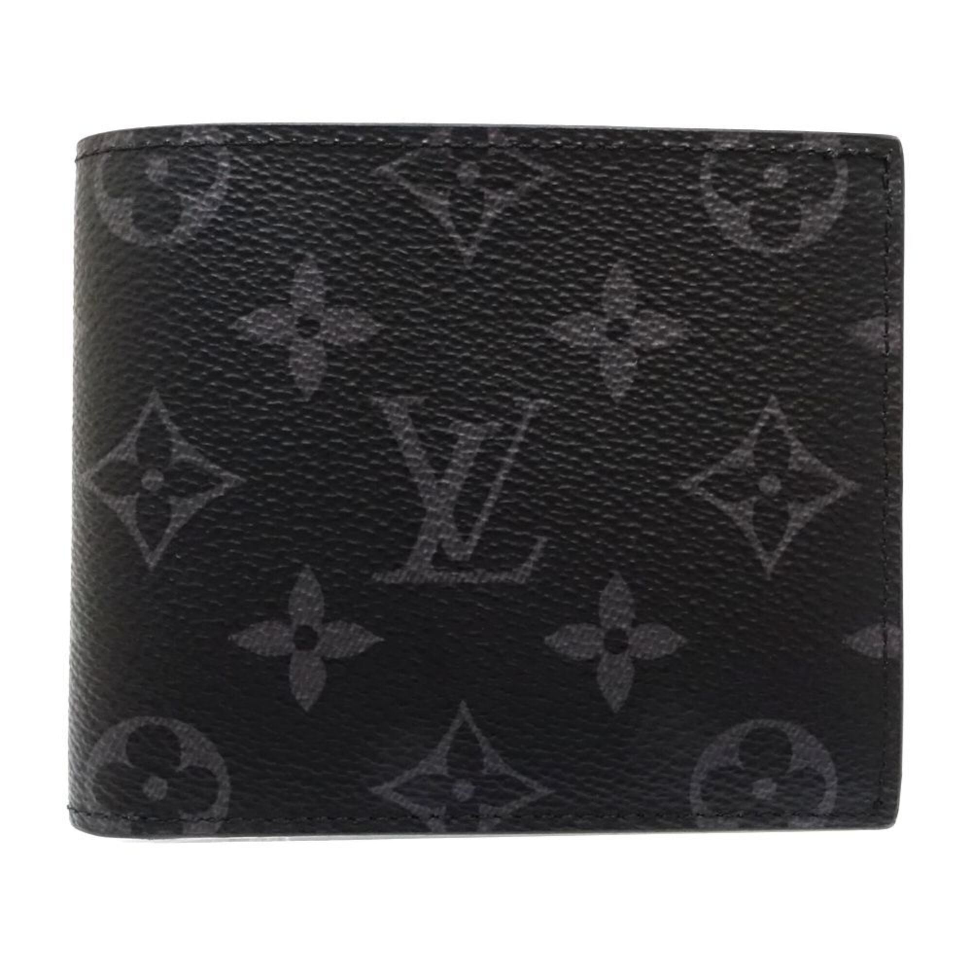 Louis Vuitton Monogram Eclipse Noir Monogram Eclipse Wallet (Bi-Fold) (Pre-Owned)