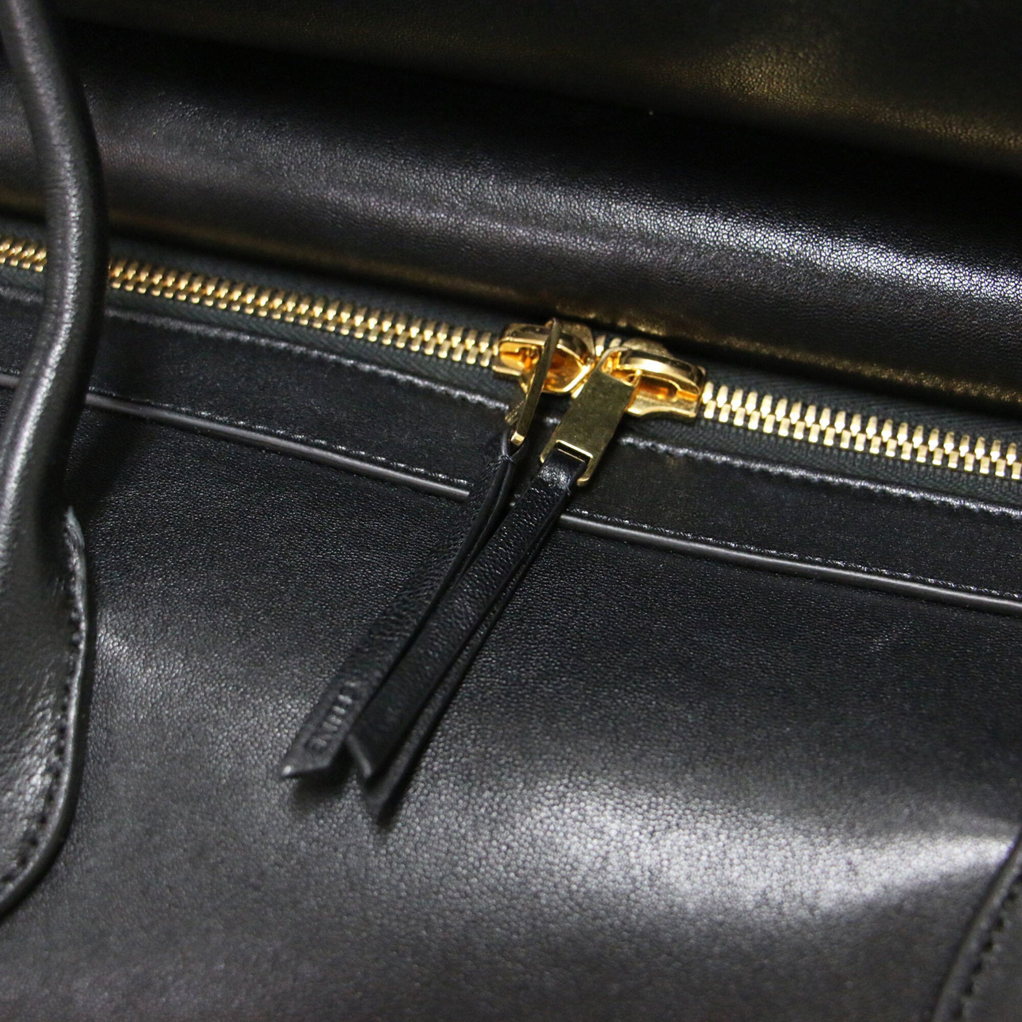 Celine Black Leather Suede Tote Bag (Pre-Owned)