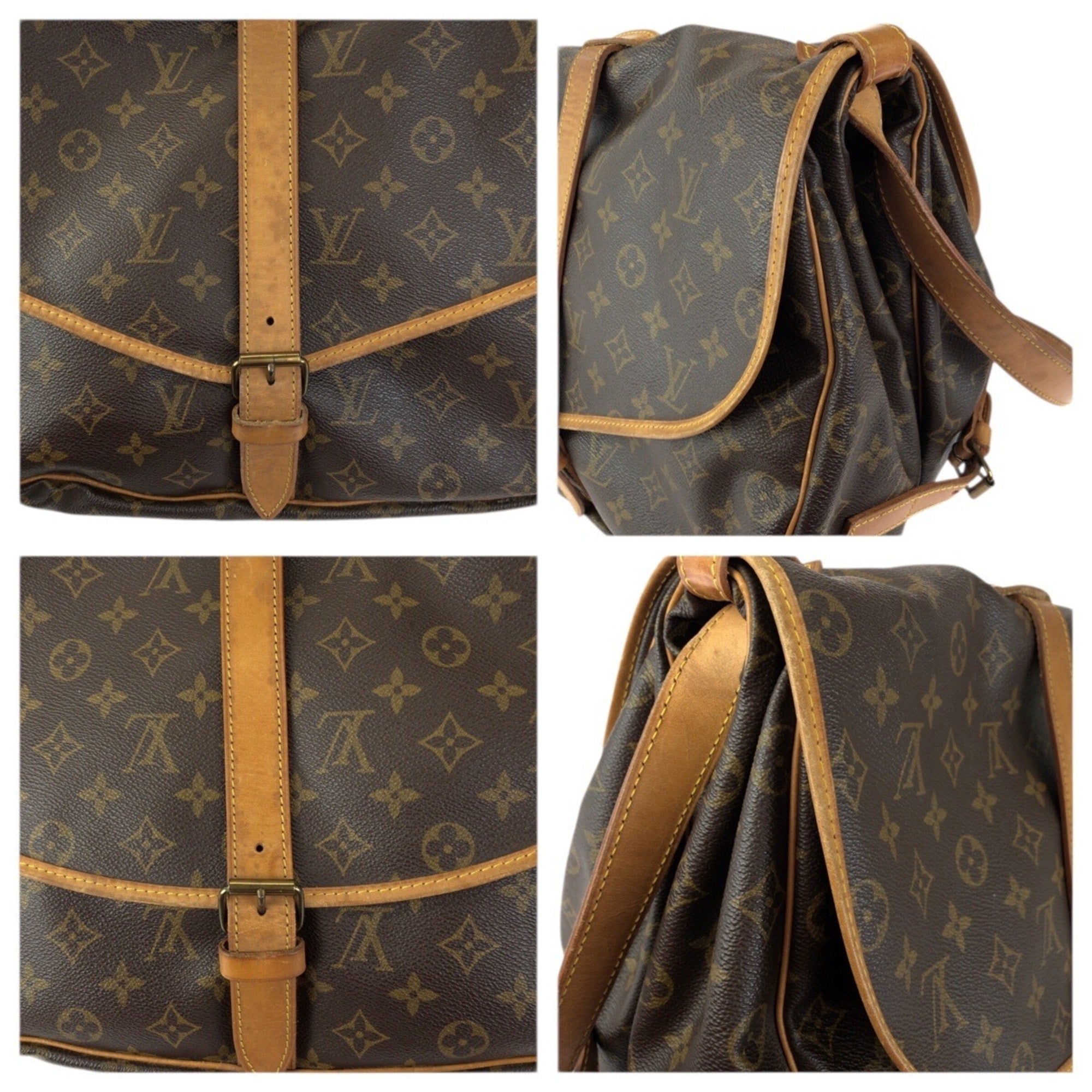 Louis Vuitton Brown Pvc Leather Shoulder Bag (Pre-Owned)