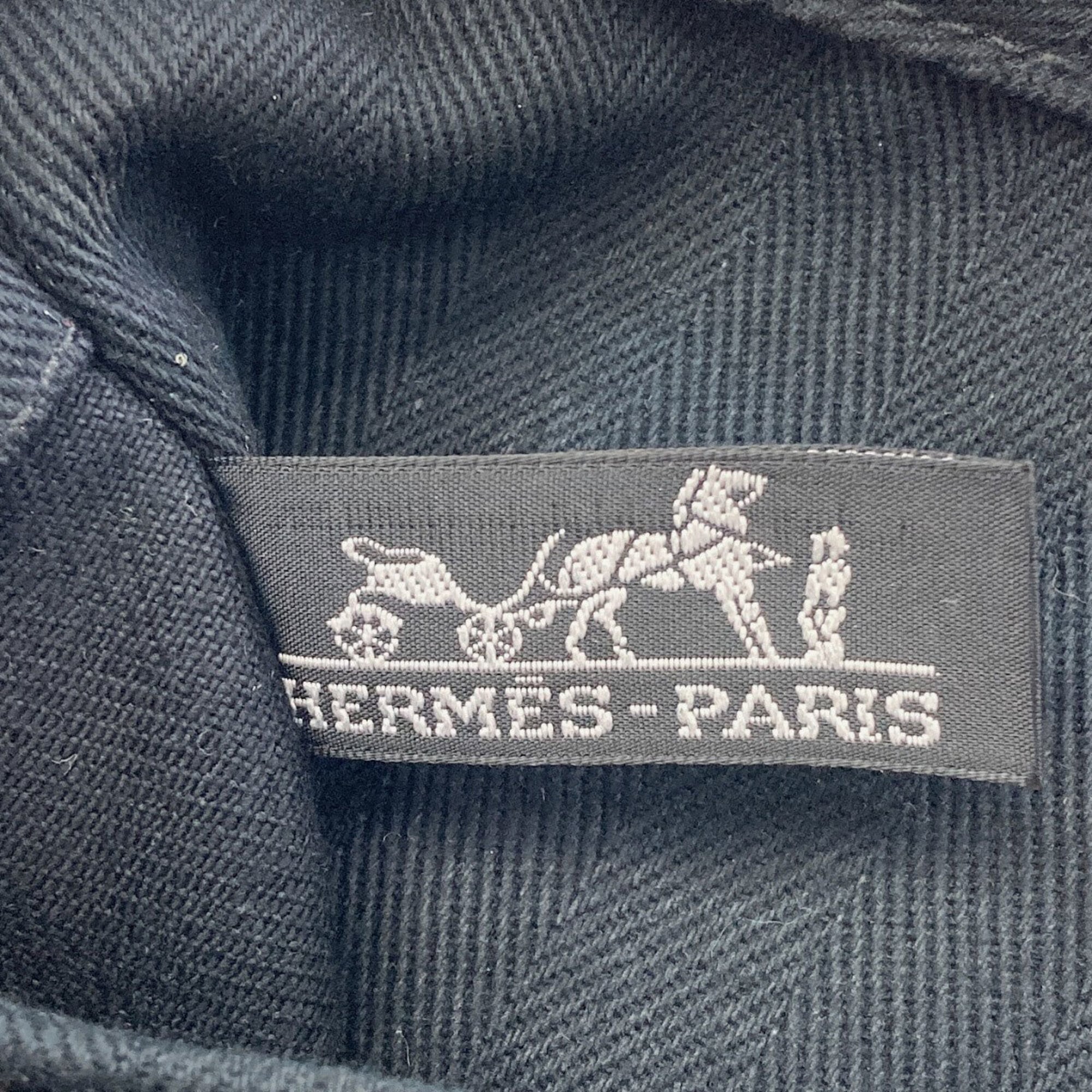 Hermes Black Canvas Handbag (Pre-Owned)