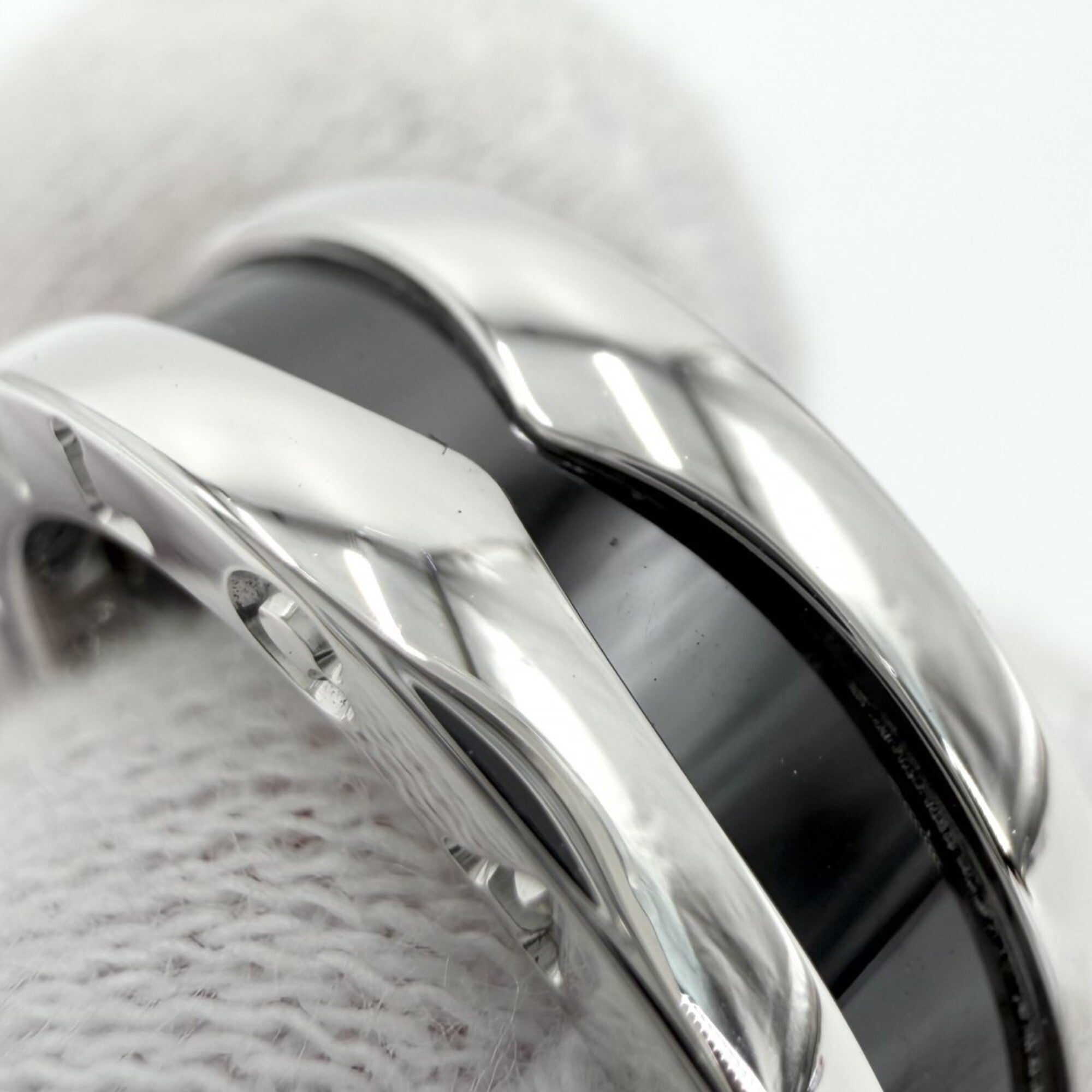 Bvlgari B.Zero1 Black Ceramic Band Ring (Pre-Owned)