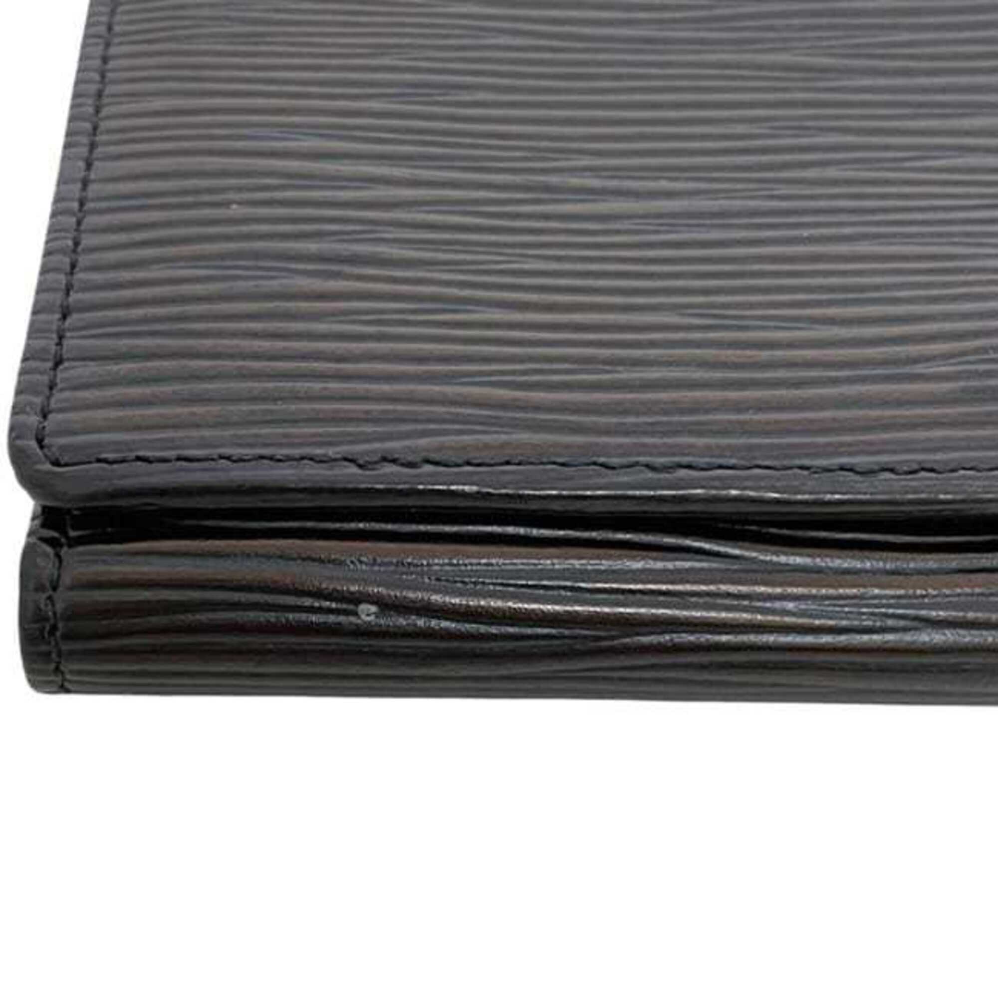 Louis Vuitton Black Noir Epi Leather Wallet (Bi-Fold) (Pre-Owned)