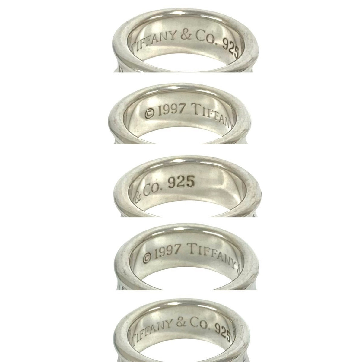 Tiffany Silver Silver 925 Band Ring (Pre-Owned)