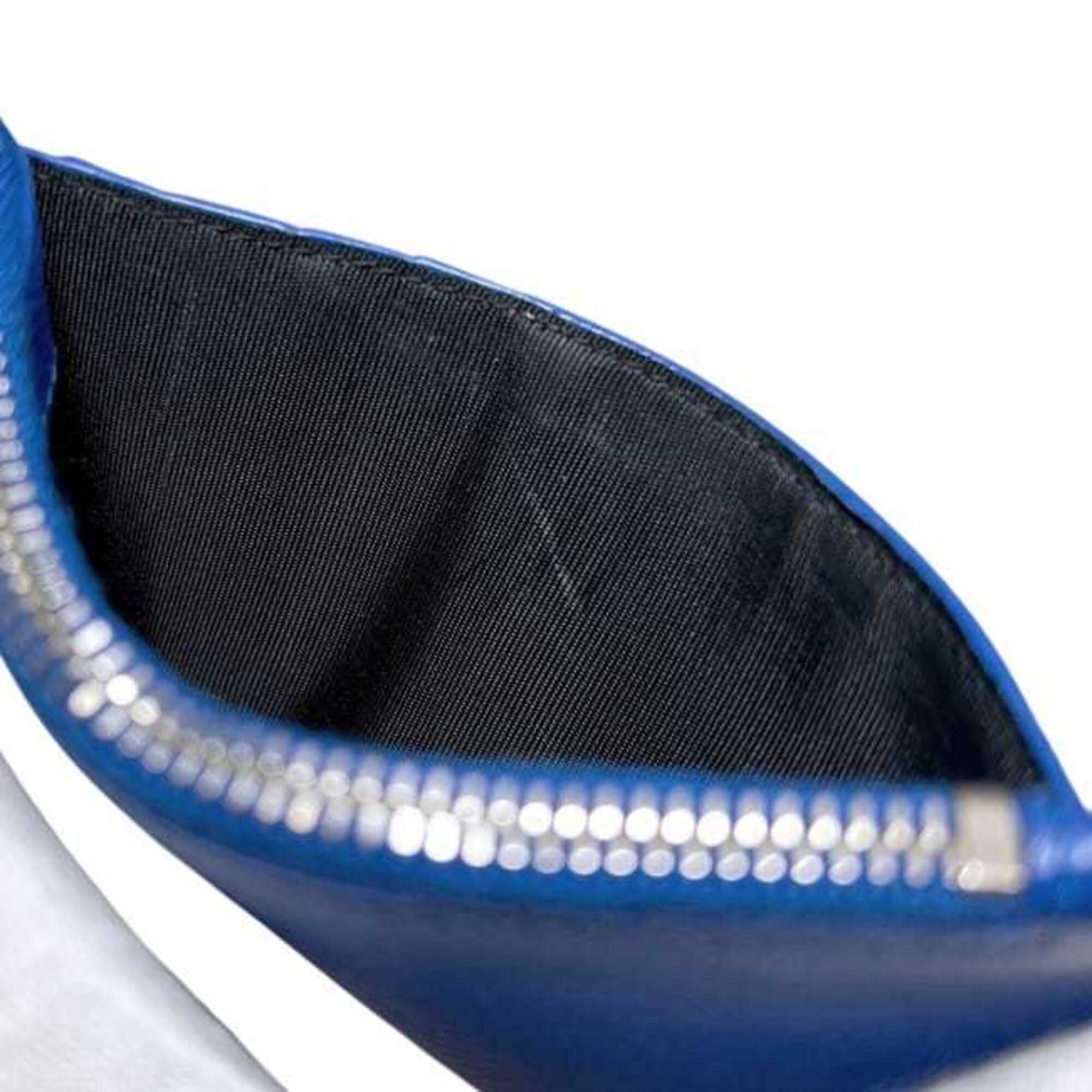 Balenciaga Blue Leather Coin Purse/Coin Case (Pre-Owned)