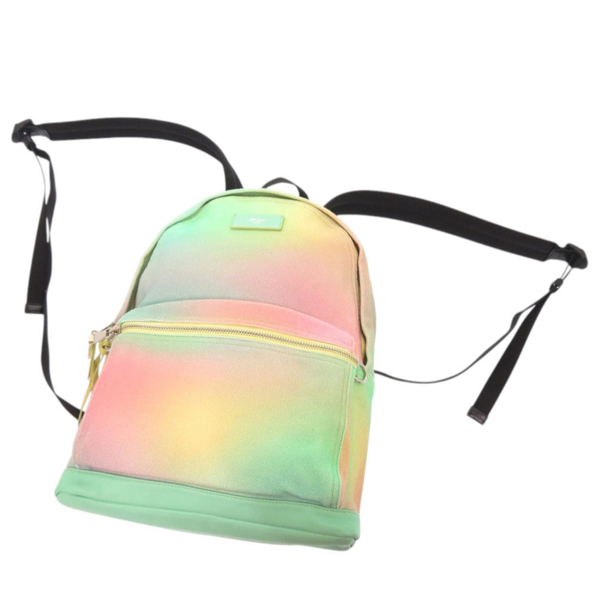 Jimmy Choo Multi-Color Canvas Leather Backpack (Pre-Owned)
