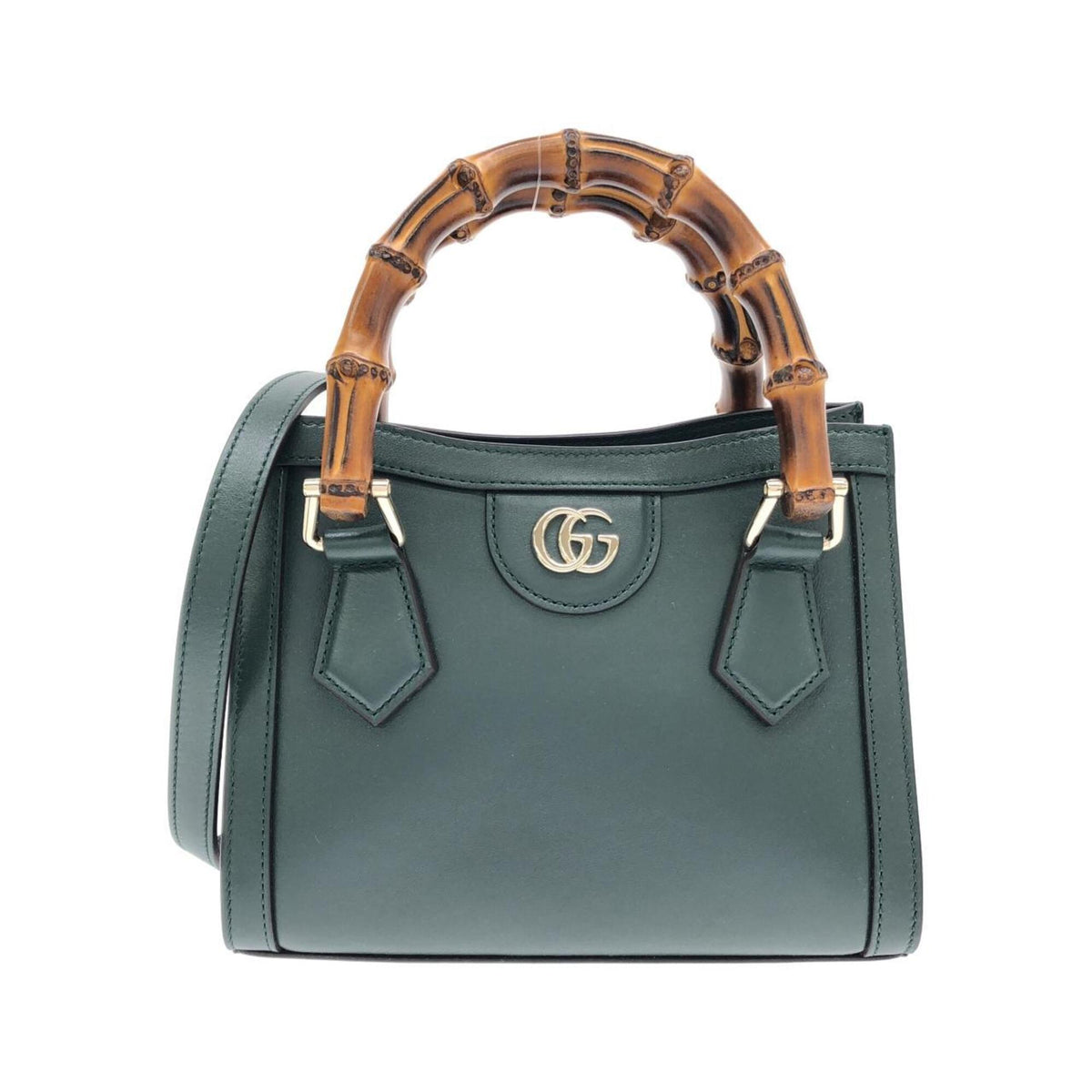Gucci Green Leather Handbag (Pre-Owned)