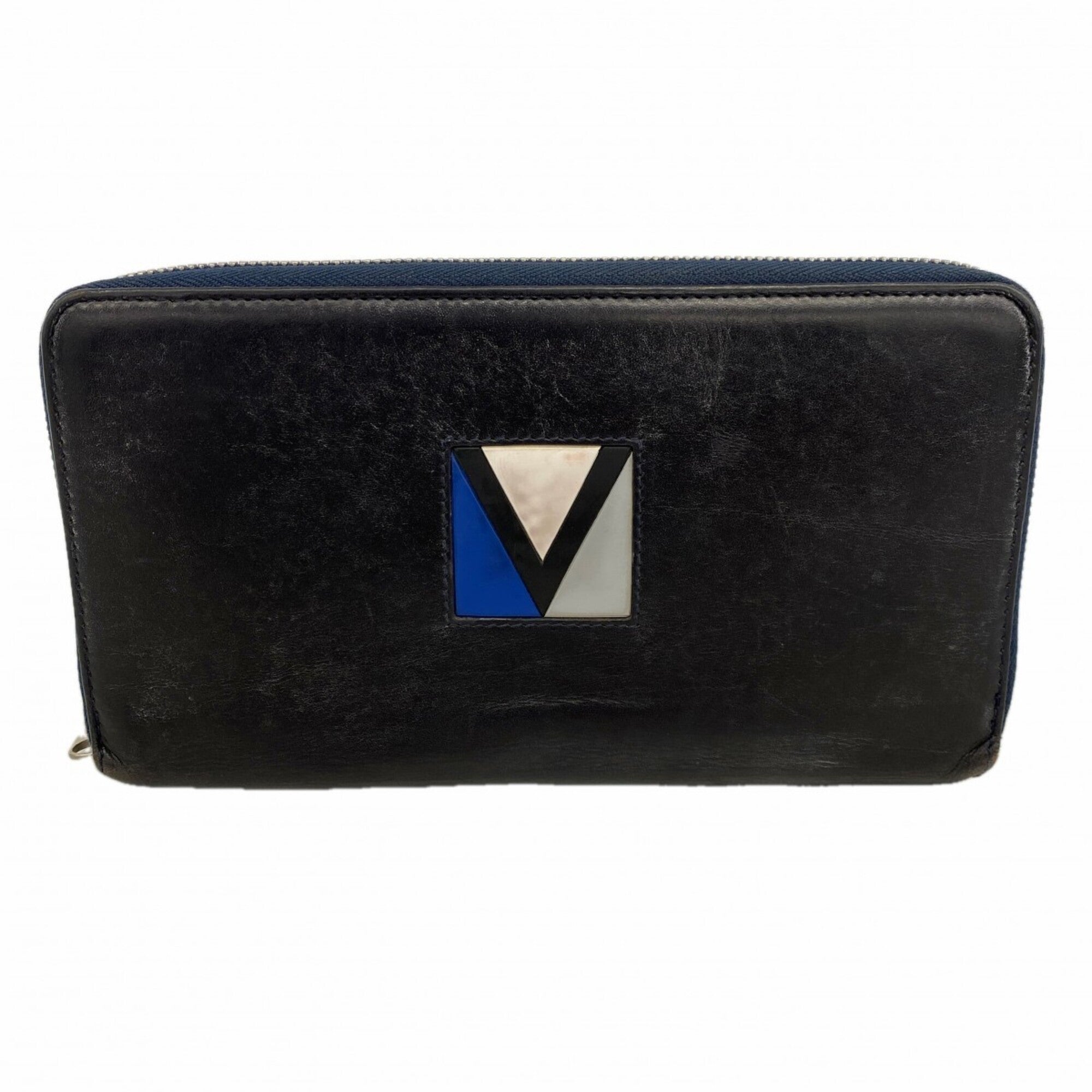 Louis Vuitton Navy Long Wallet (Bi-Fold) (Pre-Owned)