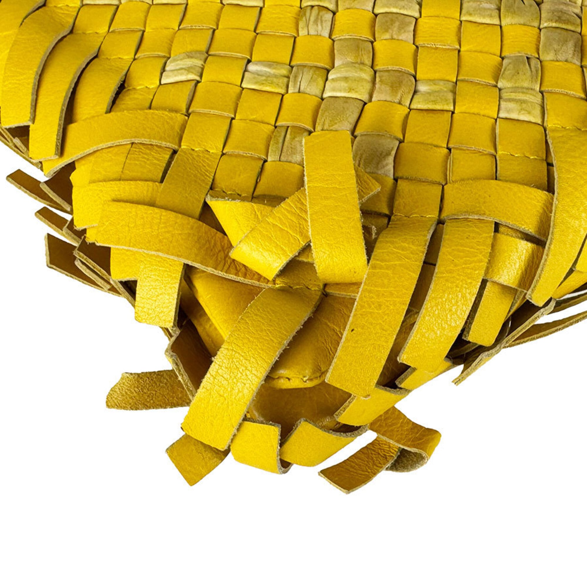 Bottega Veneta Yellow Intrecciato Shoulder Bag (Pre-Owned)