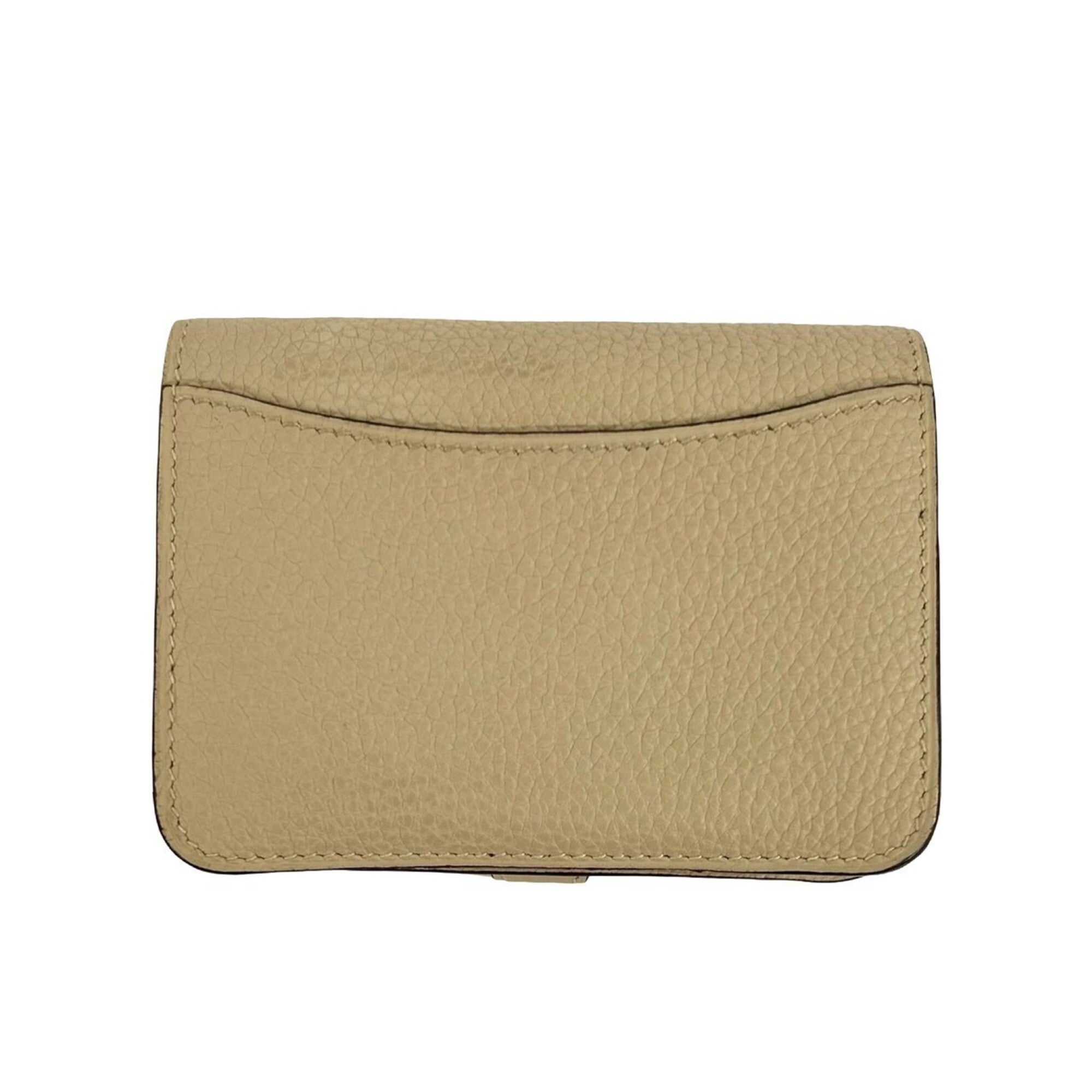 Hermes Beige Taurillon Clemence Leather Coin Purse/Coin Case (Pre-Owned)