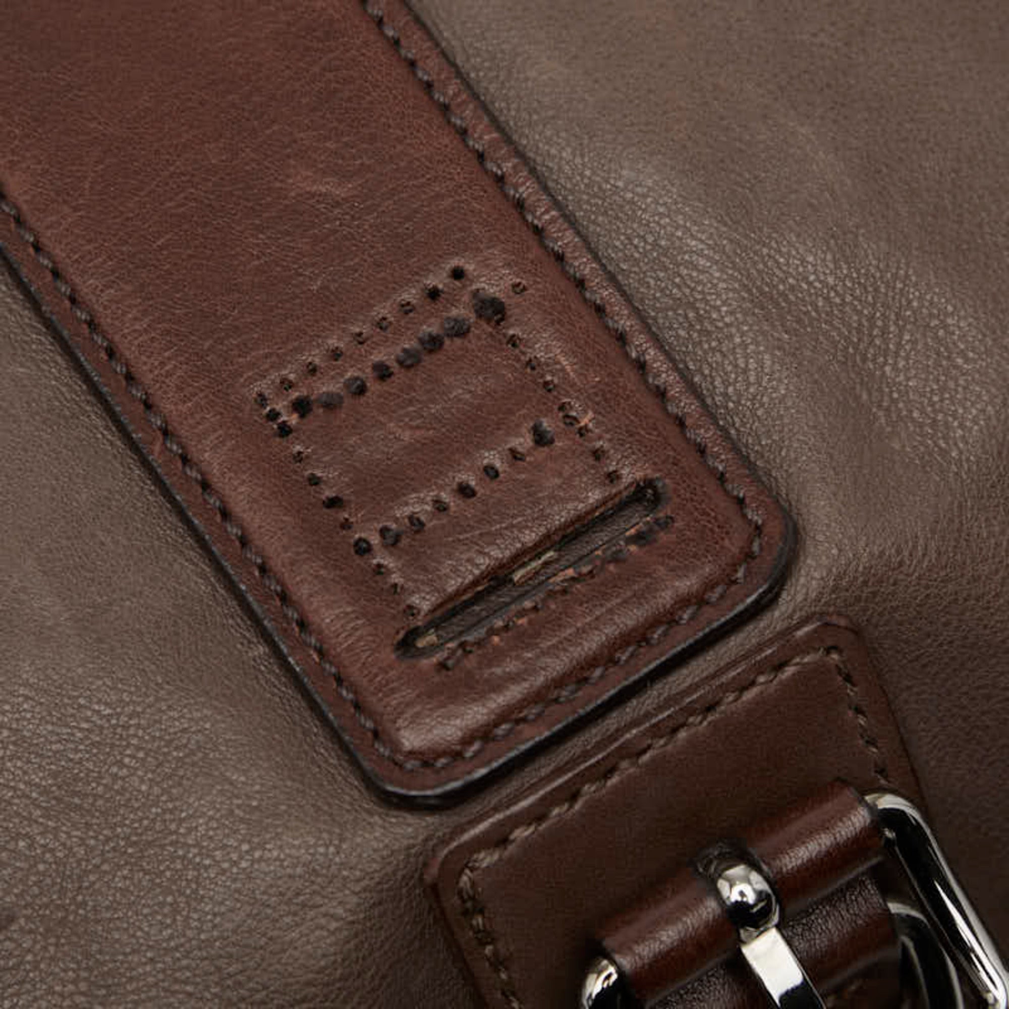 Prada Brown Leather Shoulder Bag (Pre-Owned)