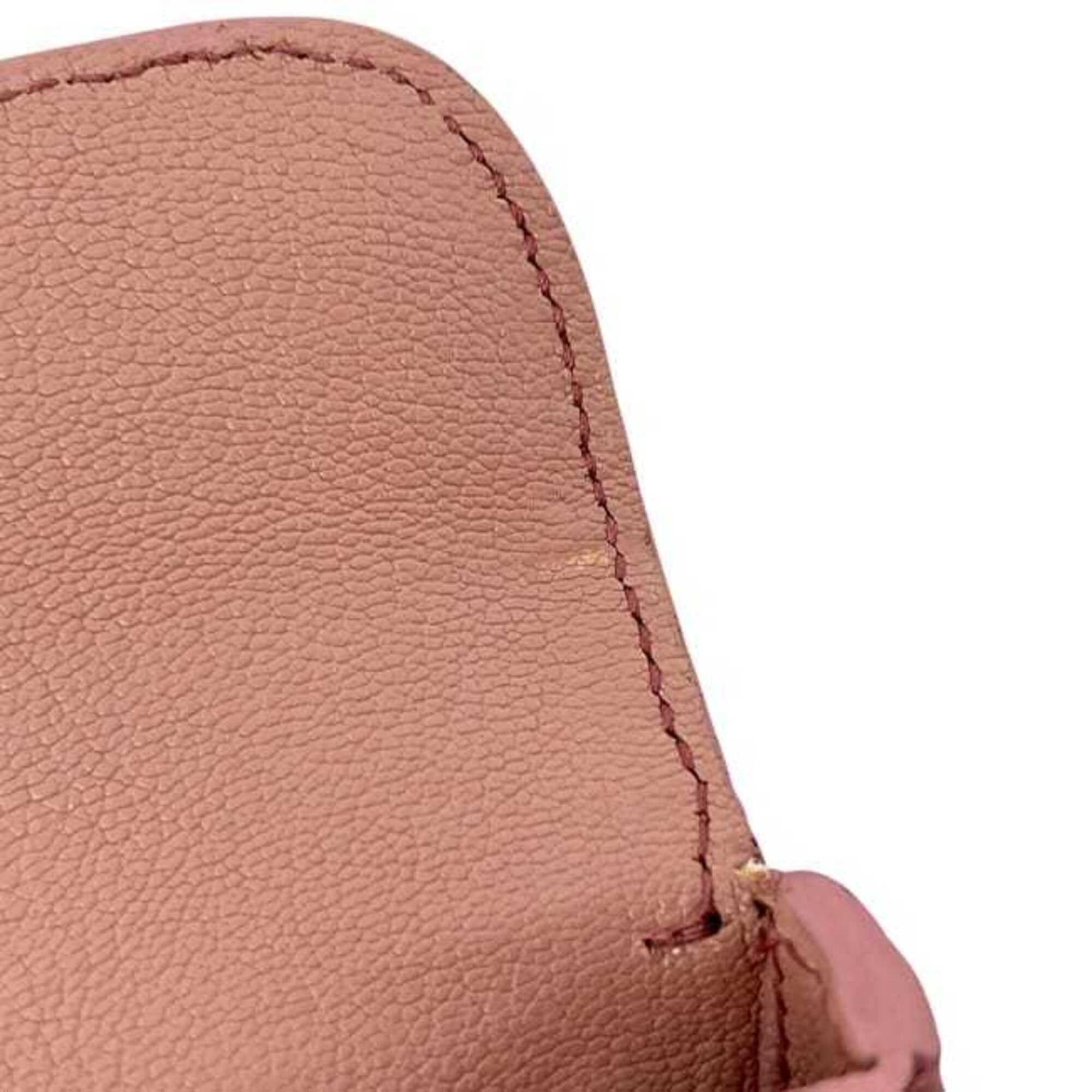 Miu Miu Pink Leather Clutch Bag Handbag (Pre-Owned)