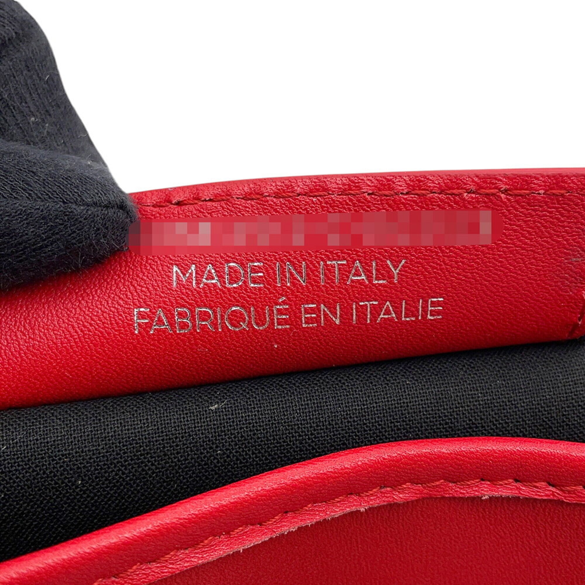 Balenciaga Red Color Leather Handbag Pouch Tote Bag (Pre-Owned)