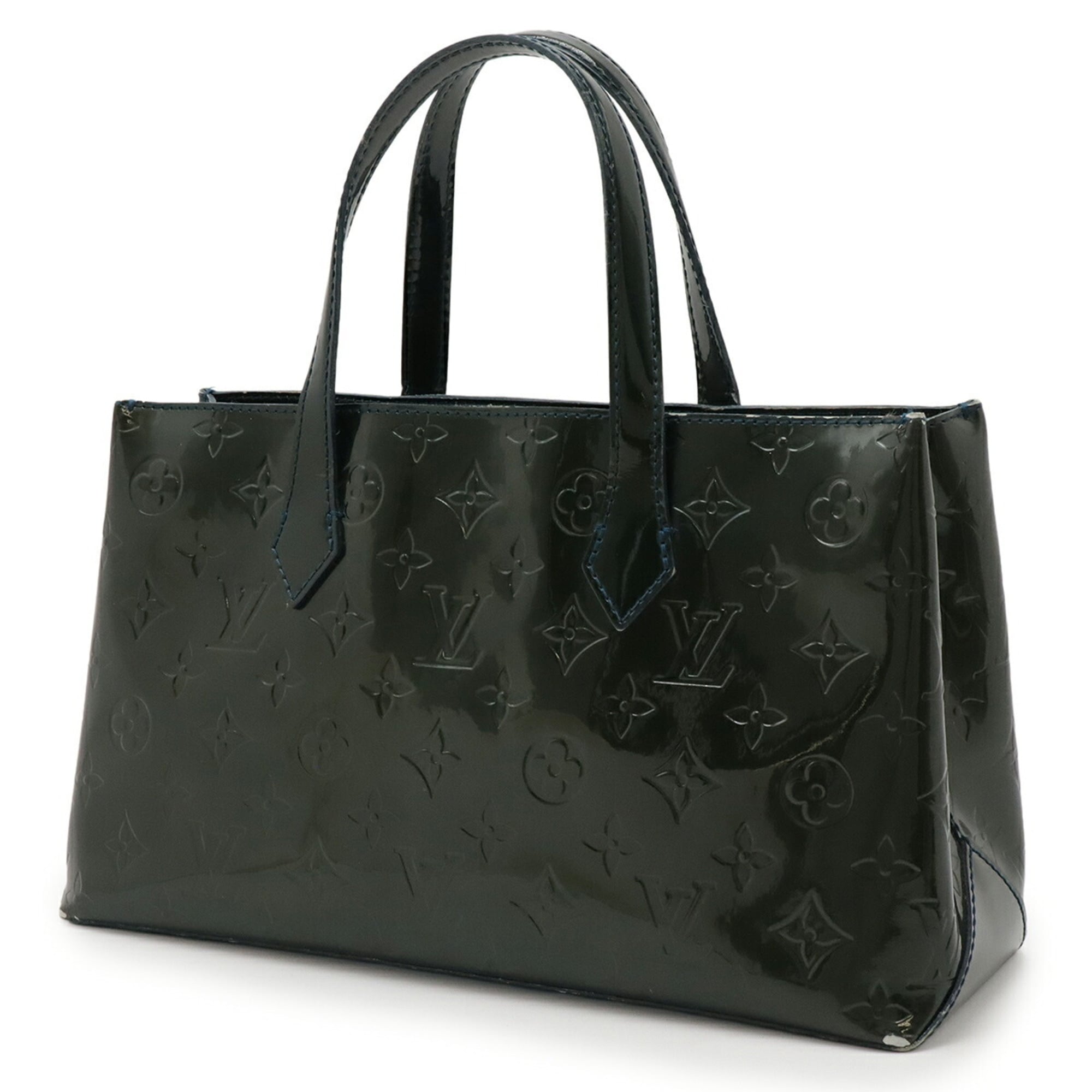 Louis Vuitton Blue Infini Monogram Vernis Handbag Tote Bag (Pre-Owned)