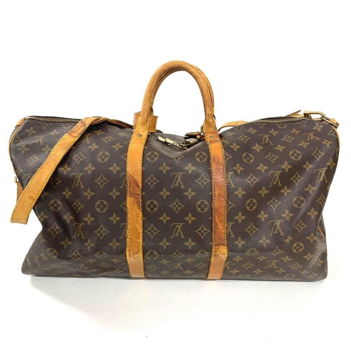 Louis Vuitton Brown Monogram Canvas Boston Bag (Pre-Owned)